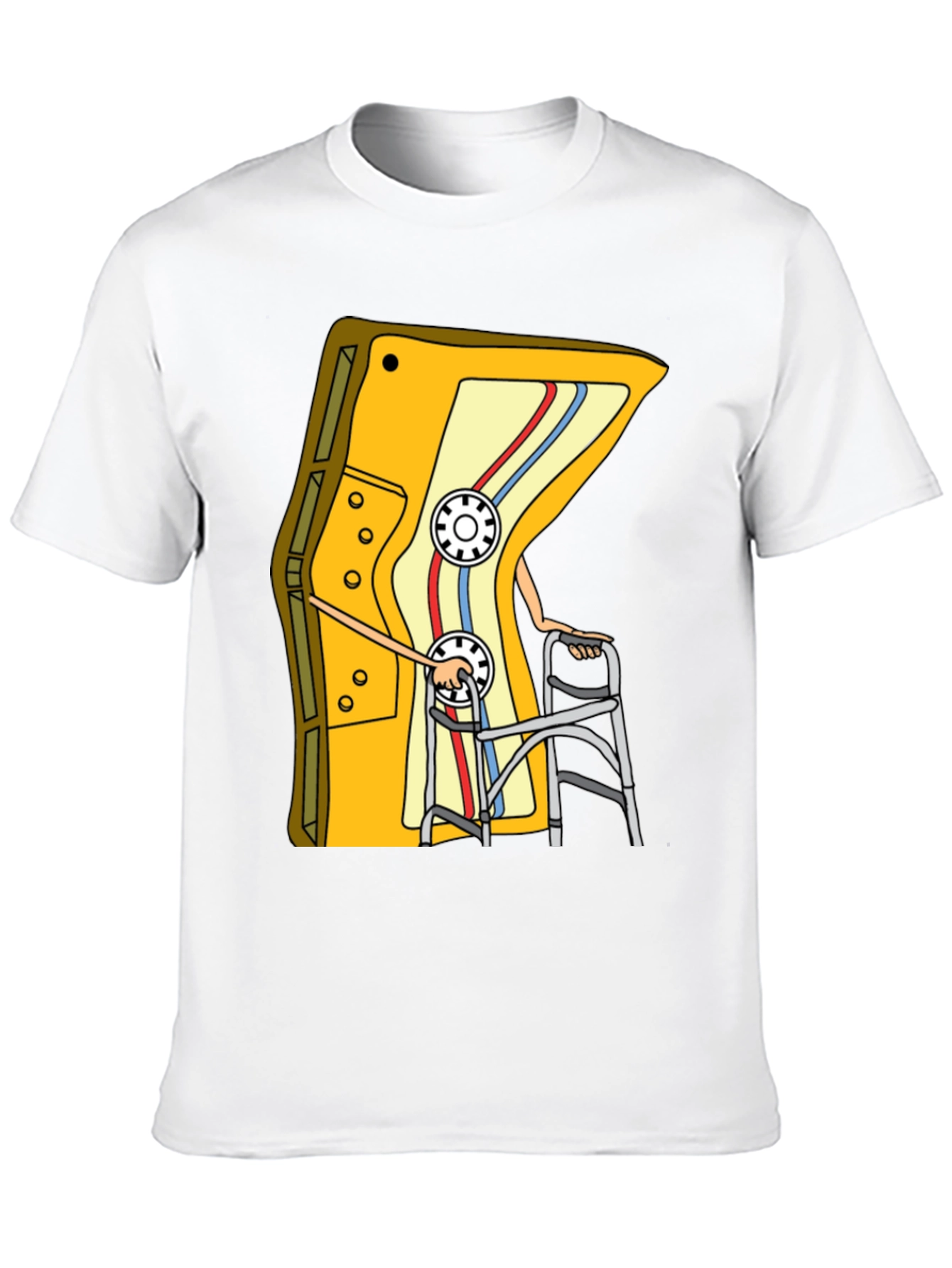 Black Cassette Tape Walker Graphic Tee - Retro Style Shirt view 10