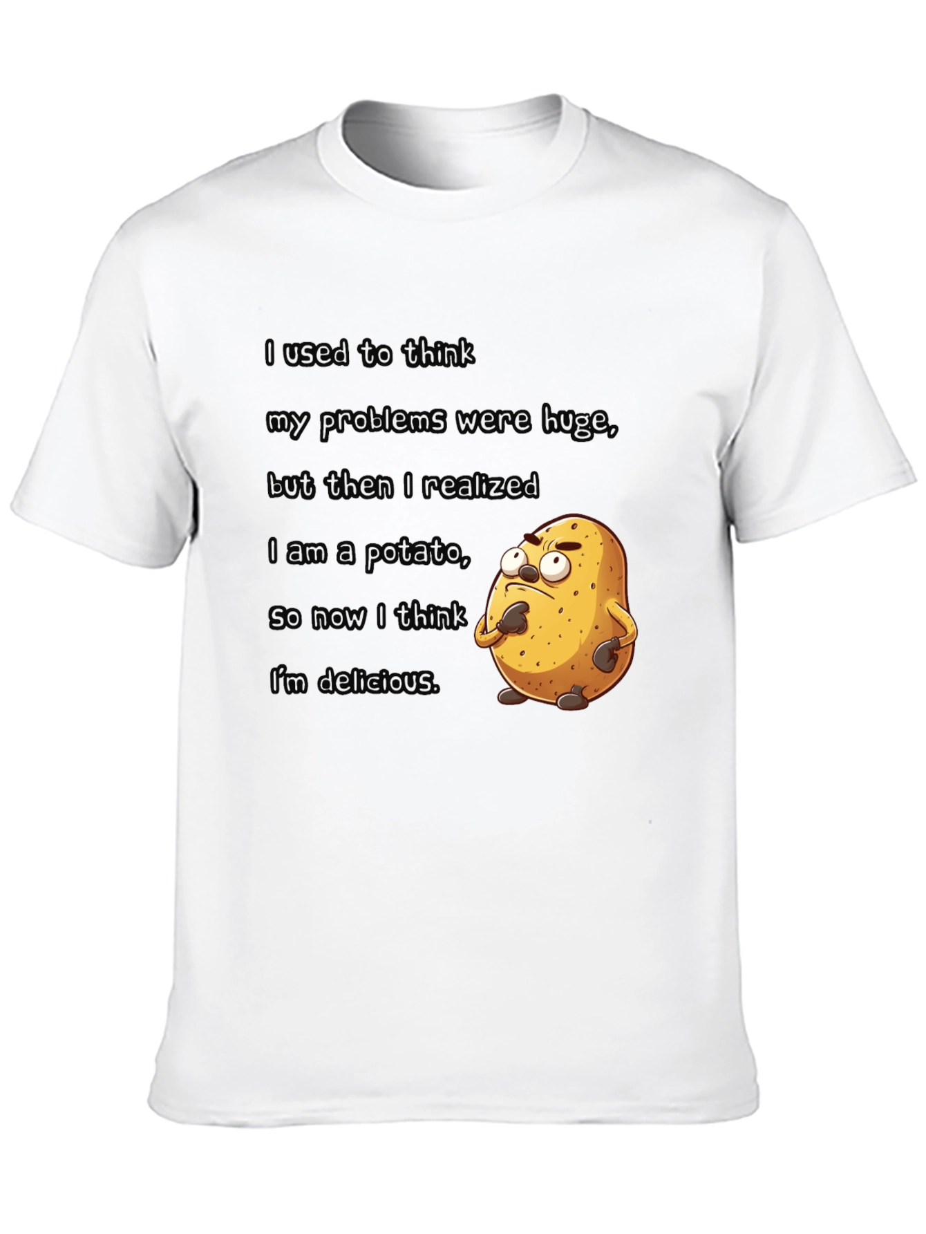 Black Potato T-Shirt - Funny Graphic Tee view 10