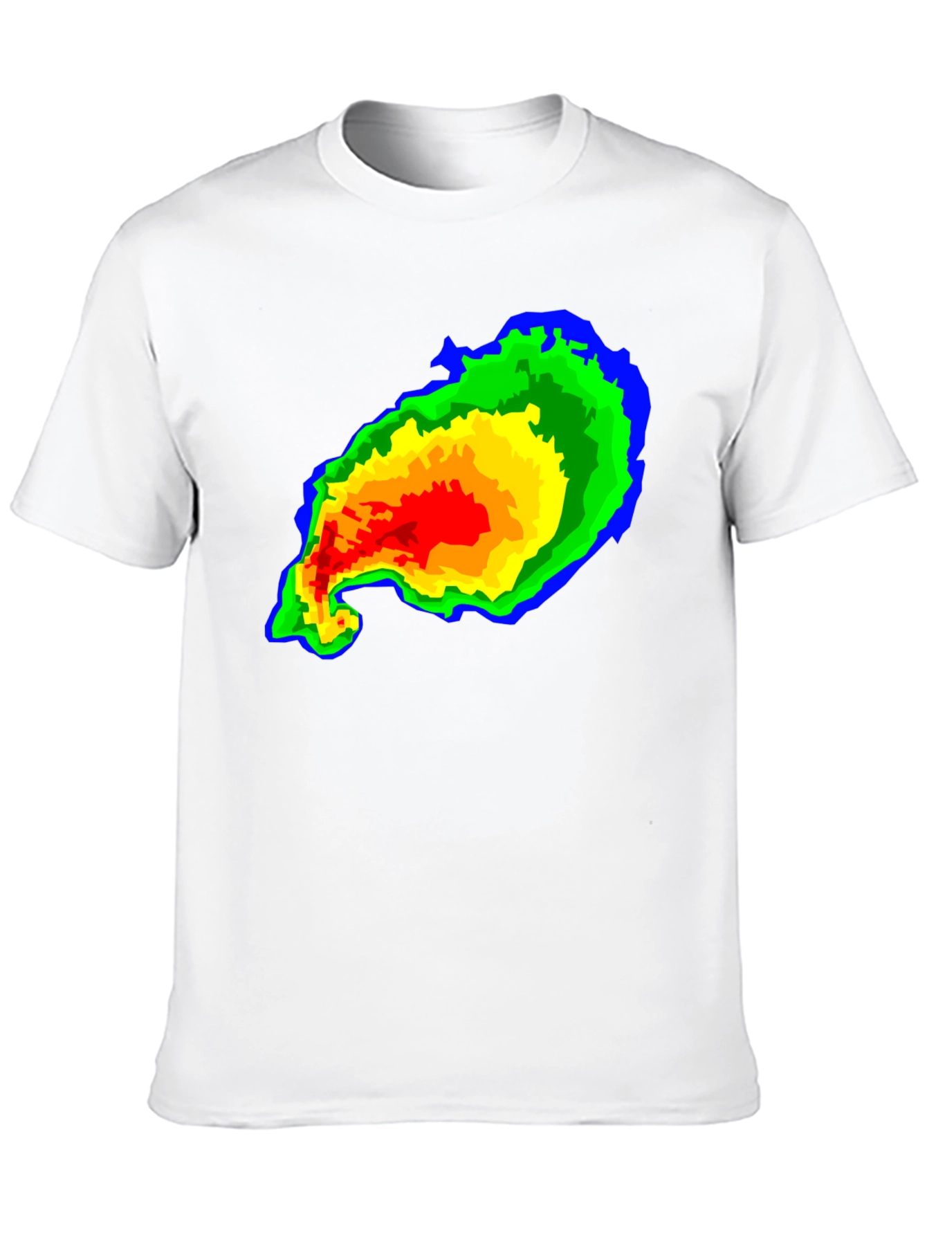Black Weather Radar Graphic T-Shirt view 10