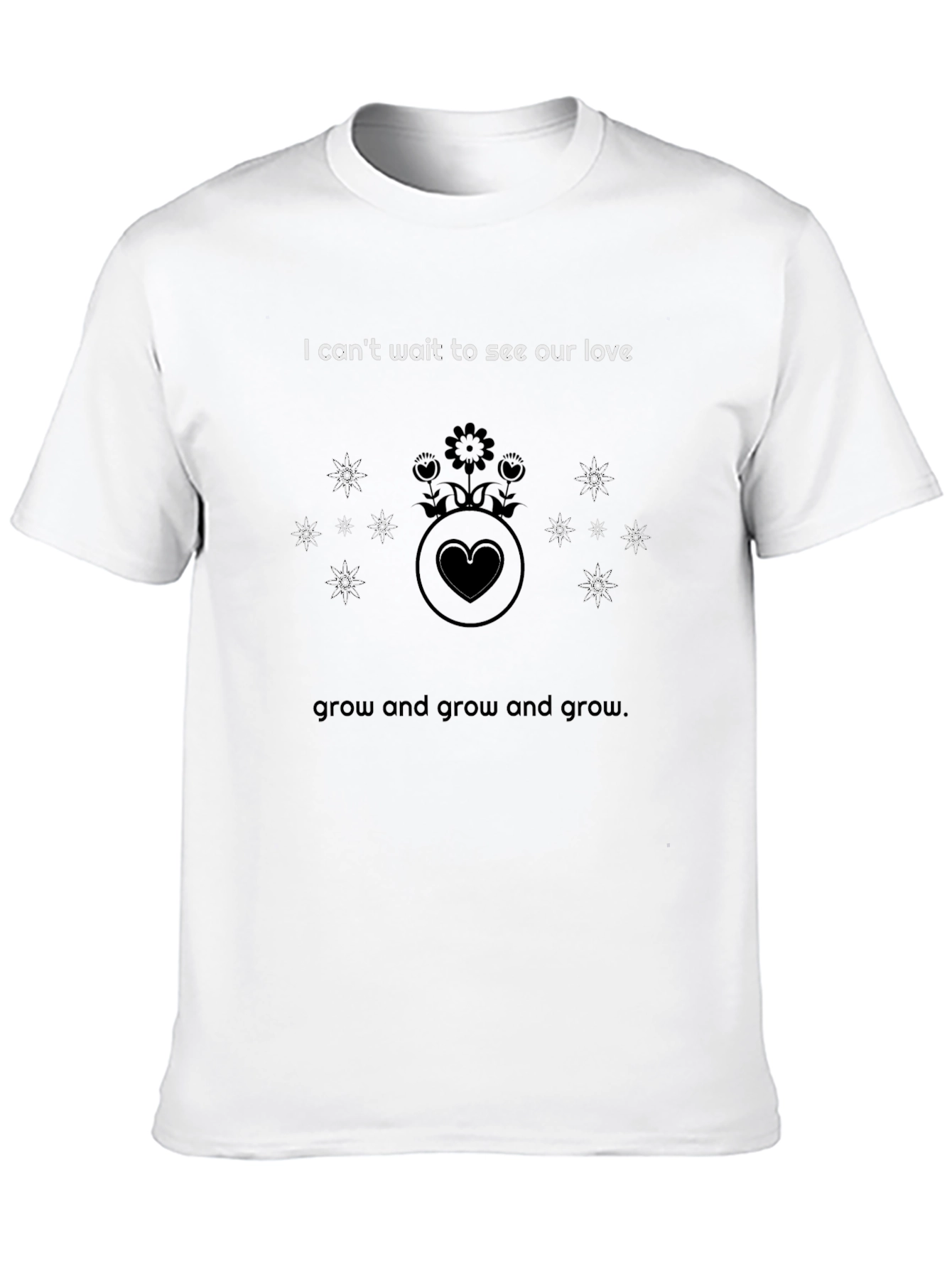 Black Love Grows Graphic T-Shirt - Black view 10