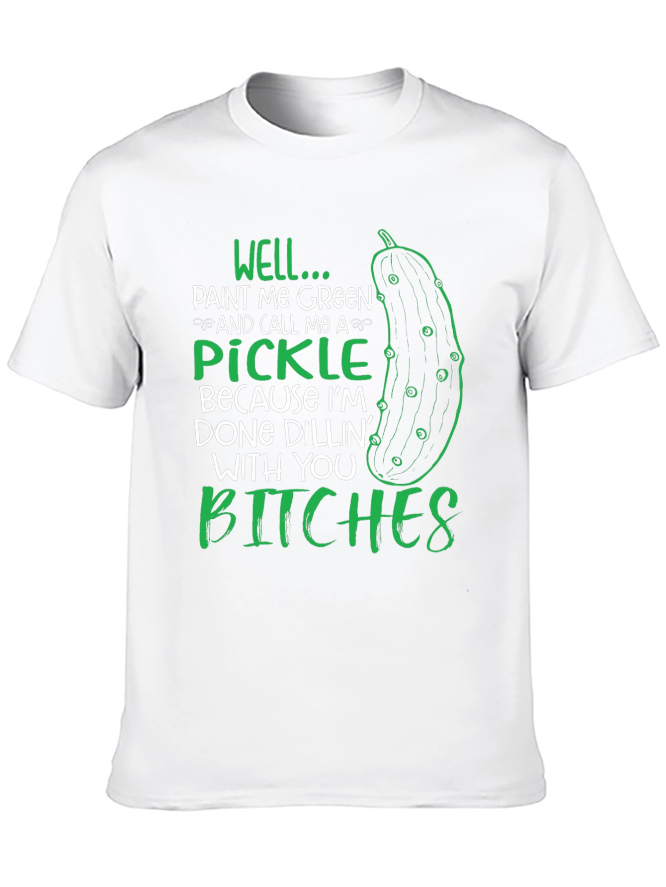 Black Funny Pickle Graphic T-Shirt view 10