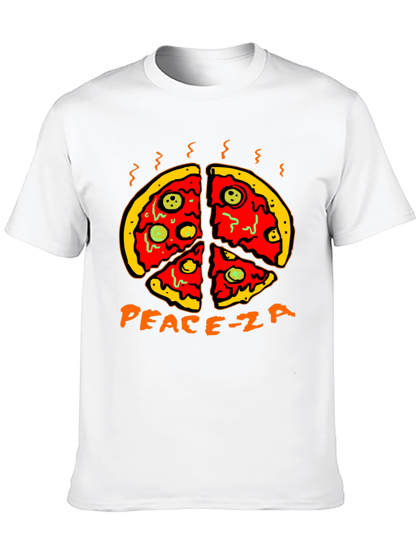 Black Peace-za Pizza Graphic Tee view 10