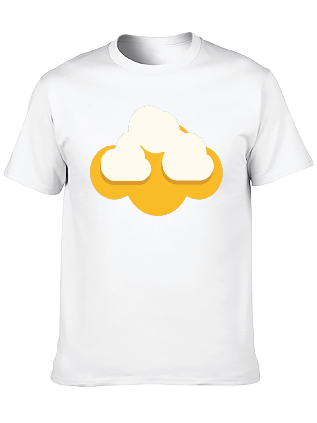 Black Cartoon Cloud Graphic Tee - Mens Black Short Sleeve Shirt view 10