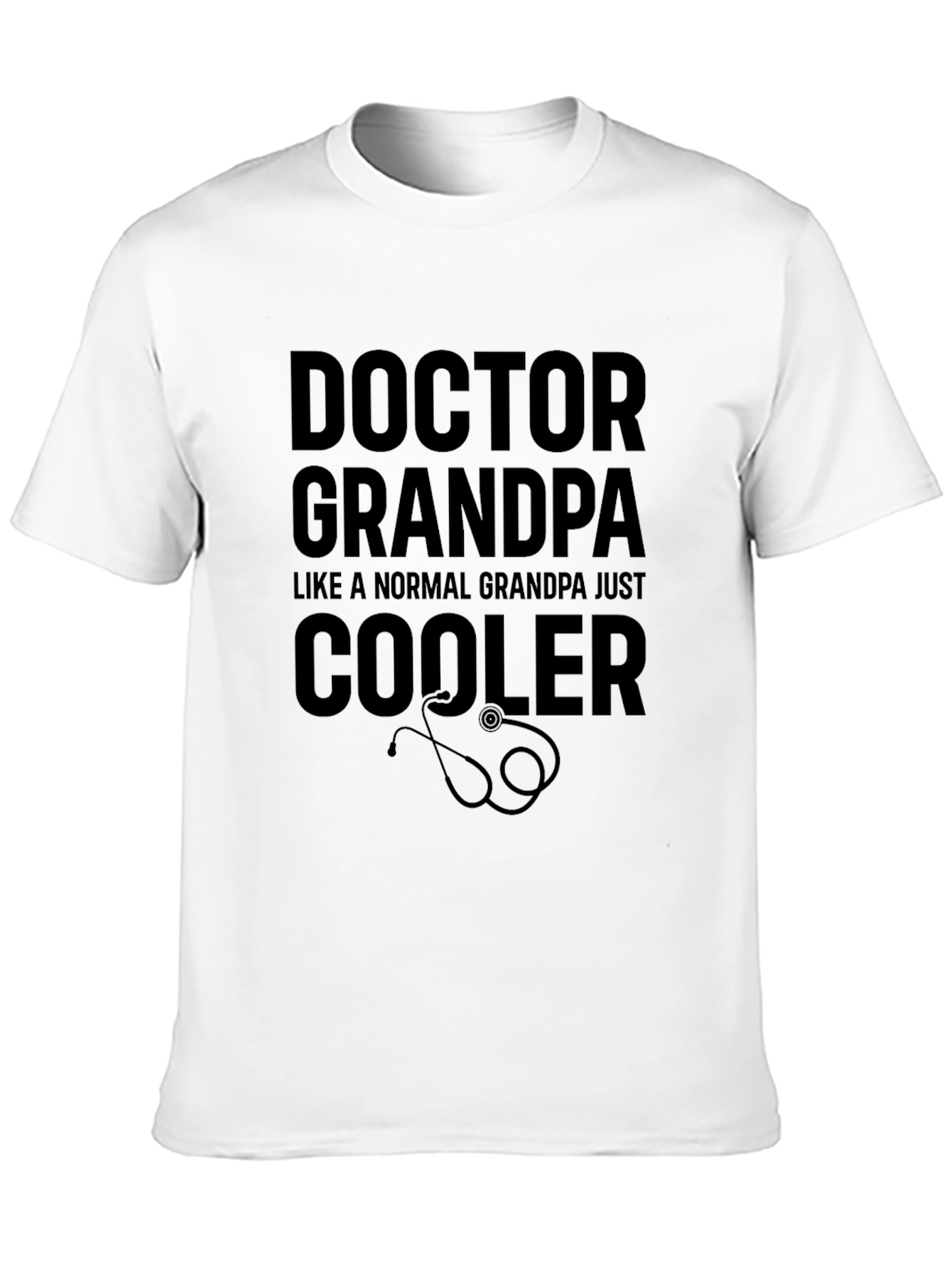 Black Doctor Grandpa T-Shirt - Cool Grandpa Tee view 10