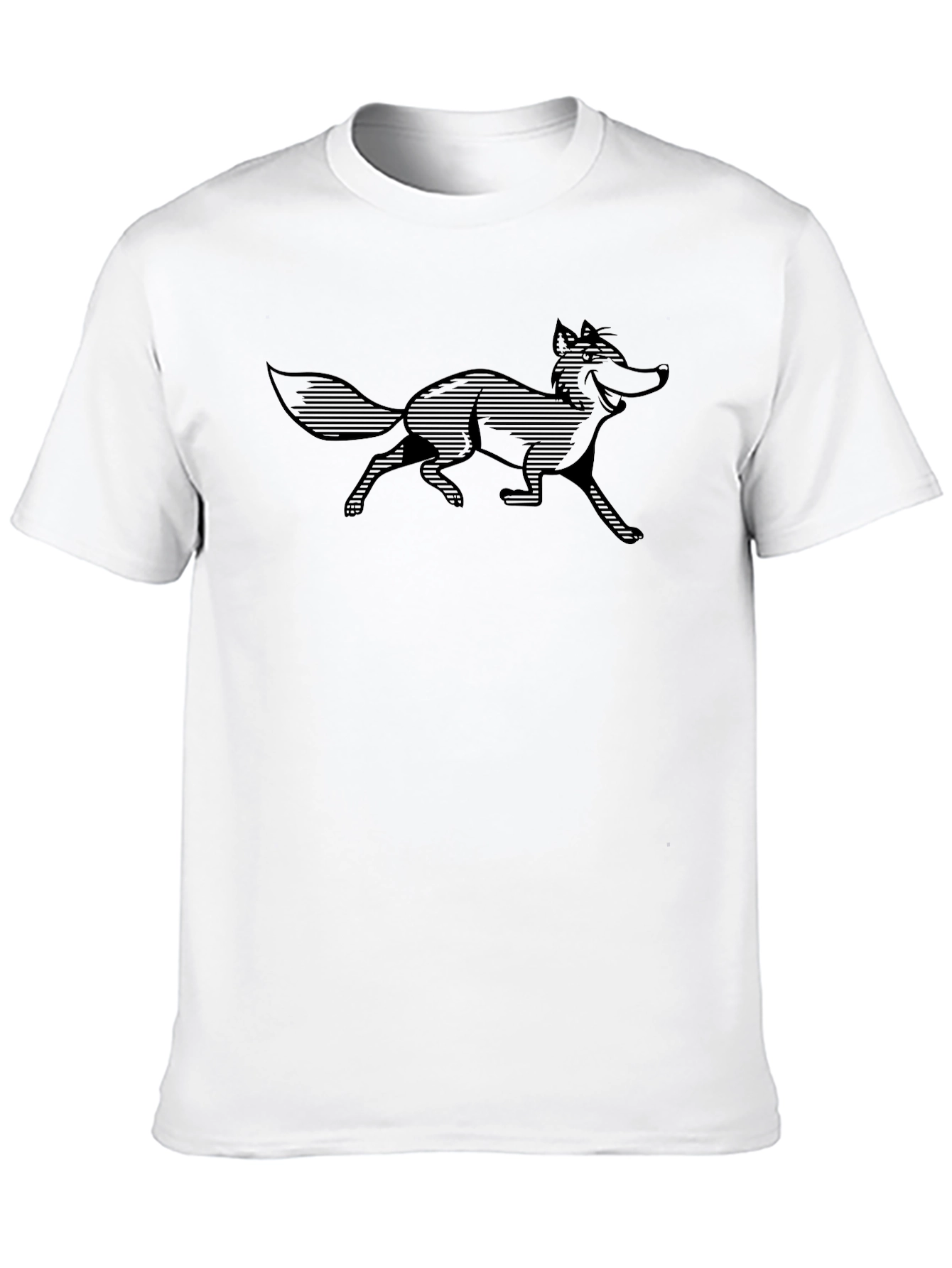 Black Fox Graphic Tee - Black Cotton Comfort view 10