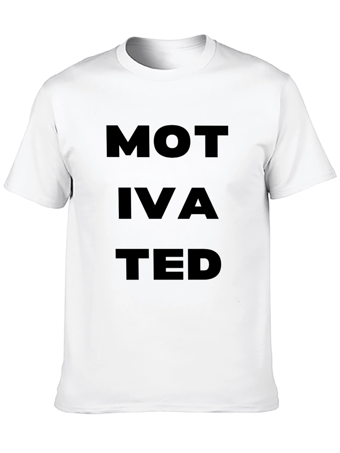 Black Motivated Black Graphic T-Shirt view 10