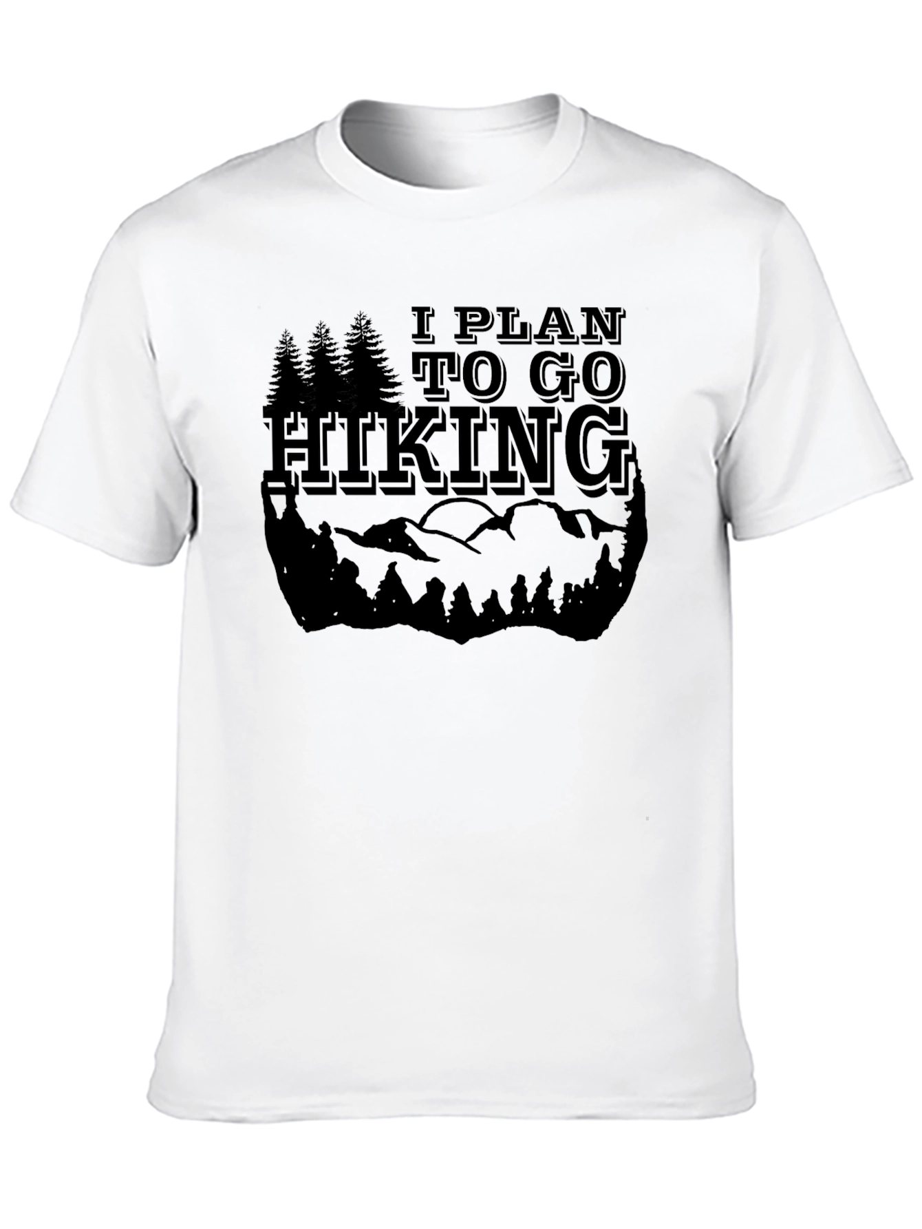 Black Hiking Graphic Tee - Black Adventure Shirt view 10