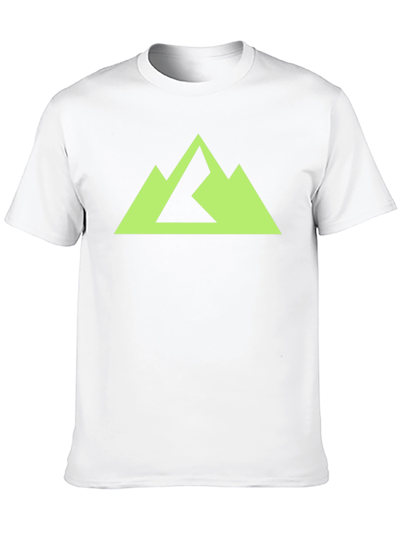 Black Geometric Mountain Peak Graphic Tee - Black view 10