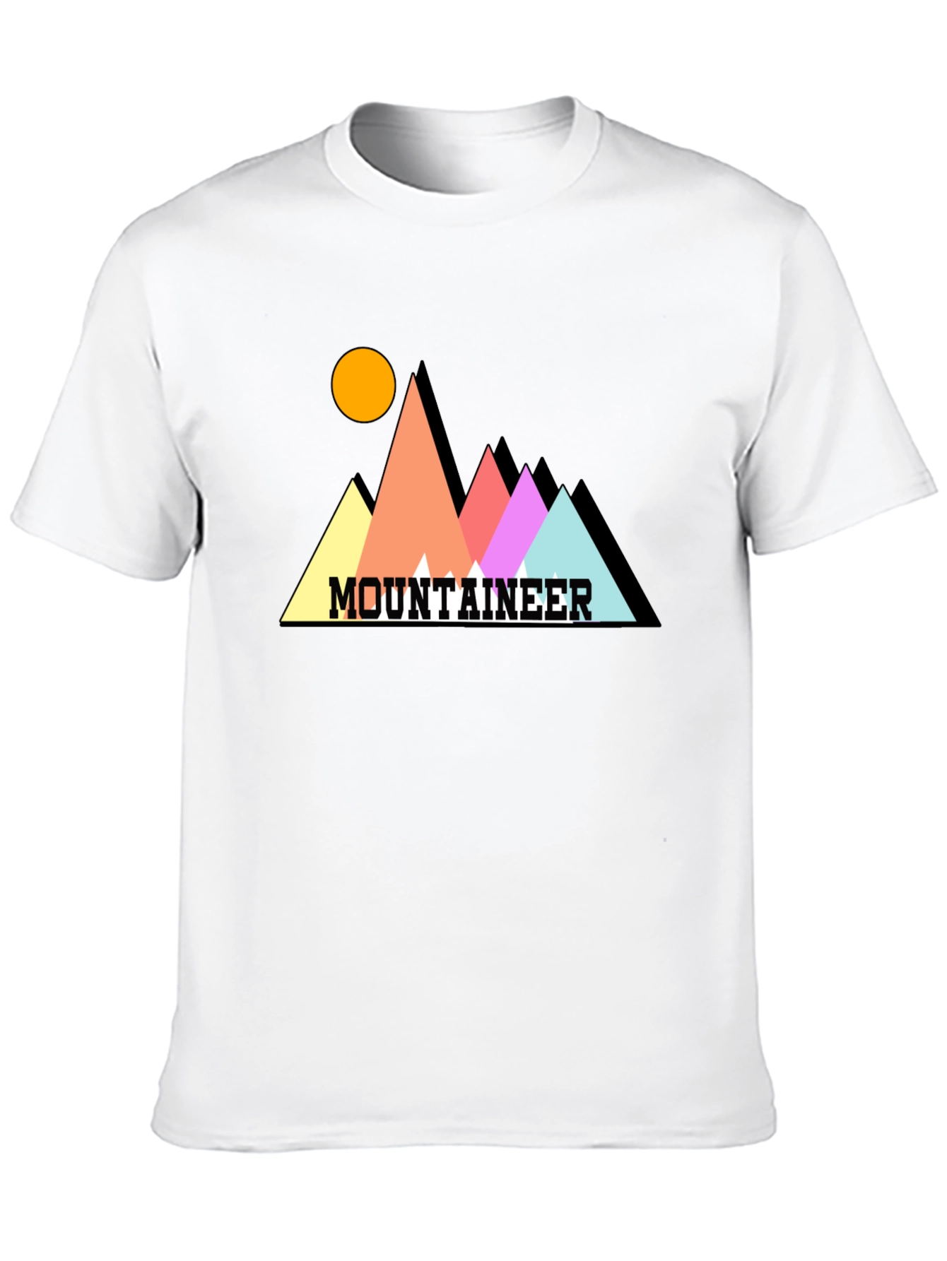 Black Mountaineer Graphic Tee - Stylish Black Cotton T-Shirt view 10