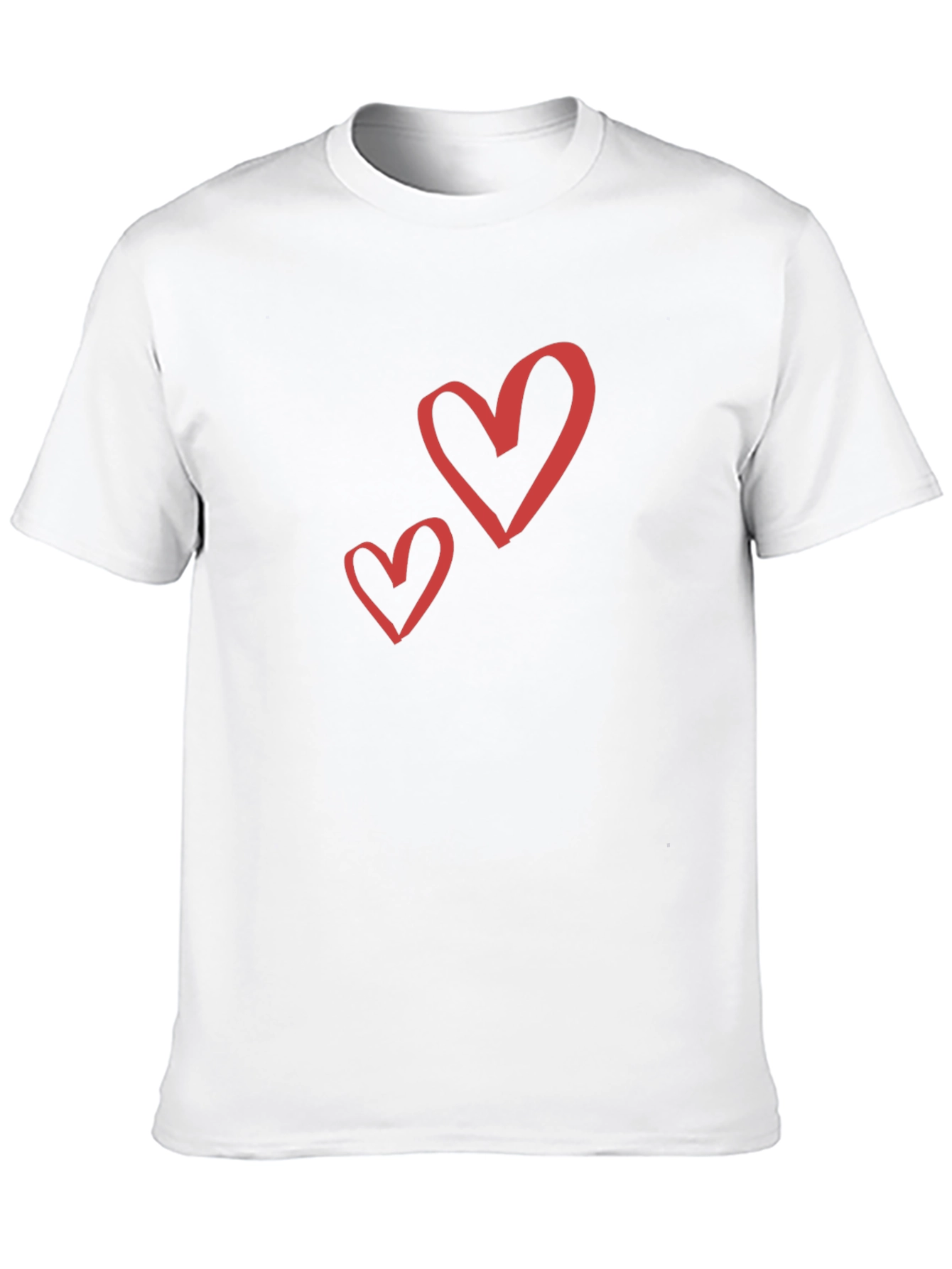 Black Heart Graphic Black Crew Neck T-Shirt view 10