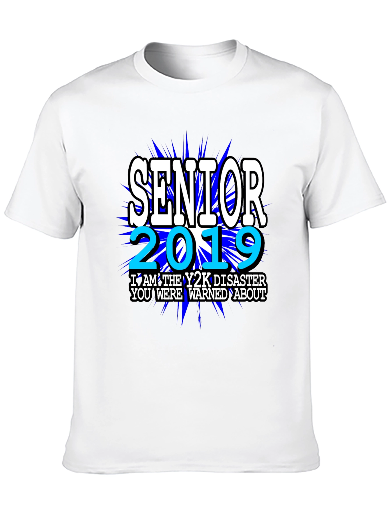 Black Senior 2019 Y2K Disaster T-Shirt view 10