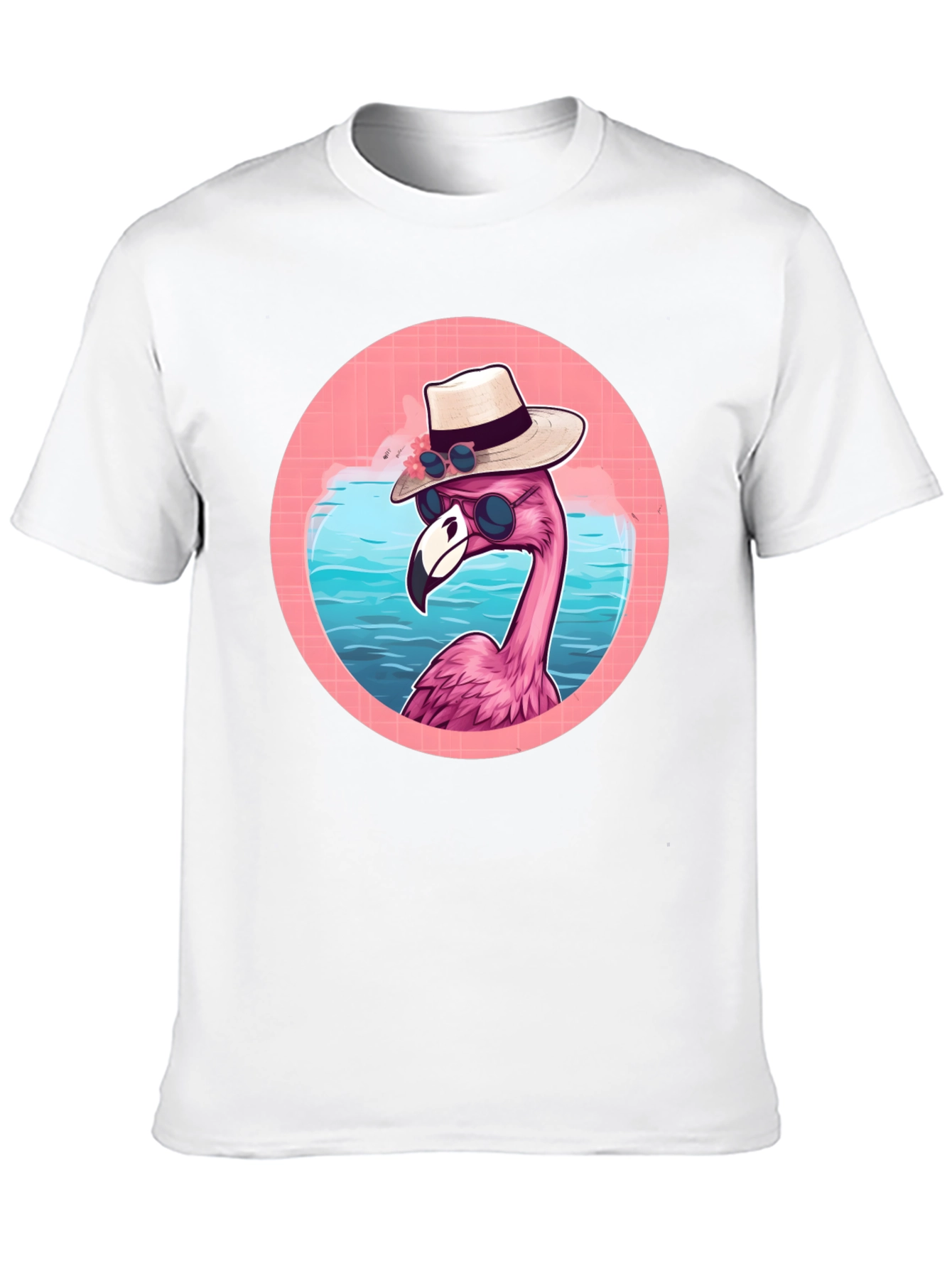Black Cool Flamingo Graphic Tee view 10