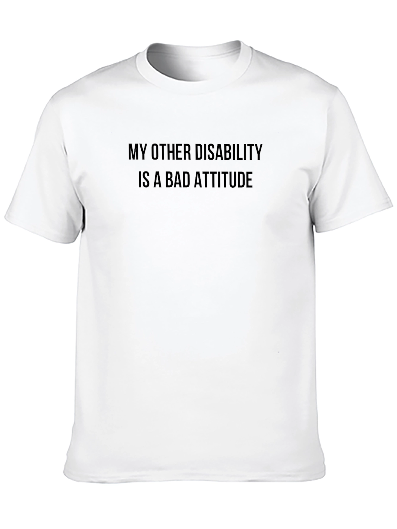 Black Funny Attitude Graphic T-Shirt view 10