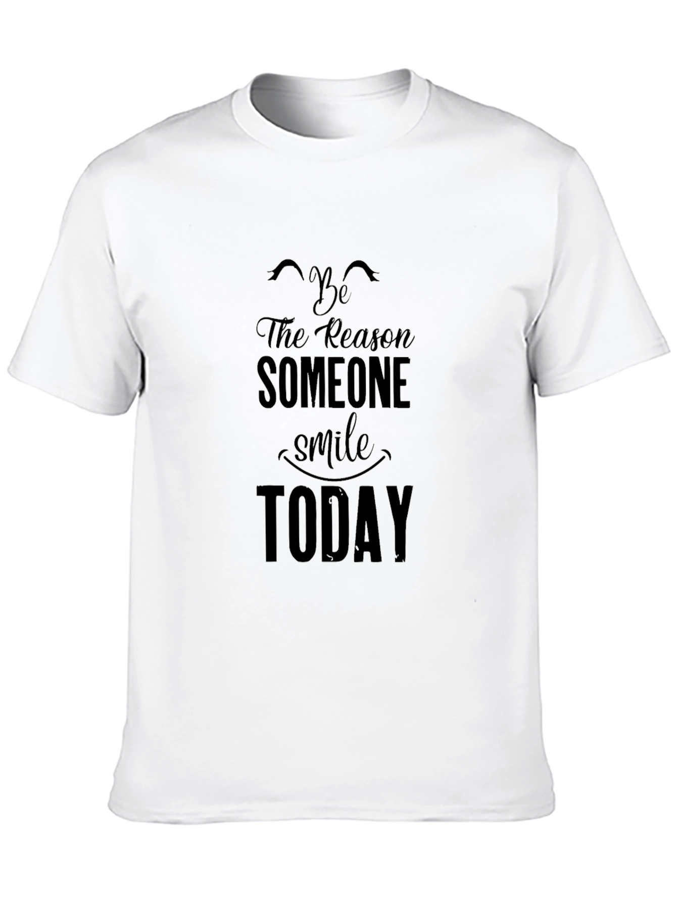 Black Black Graphic Tee - Be The Reason Someone Smiles view 10