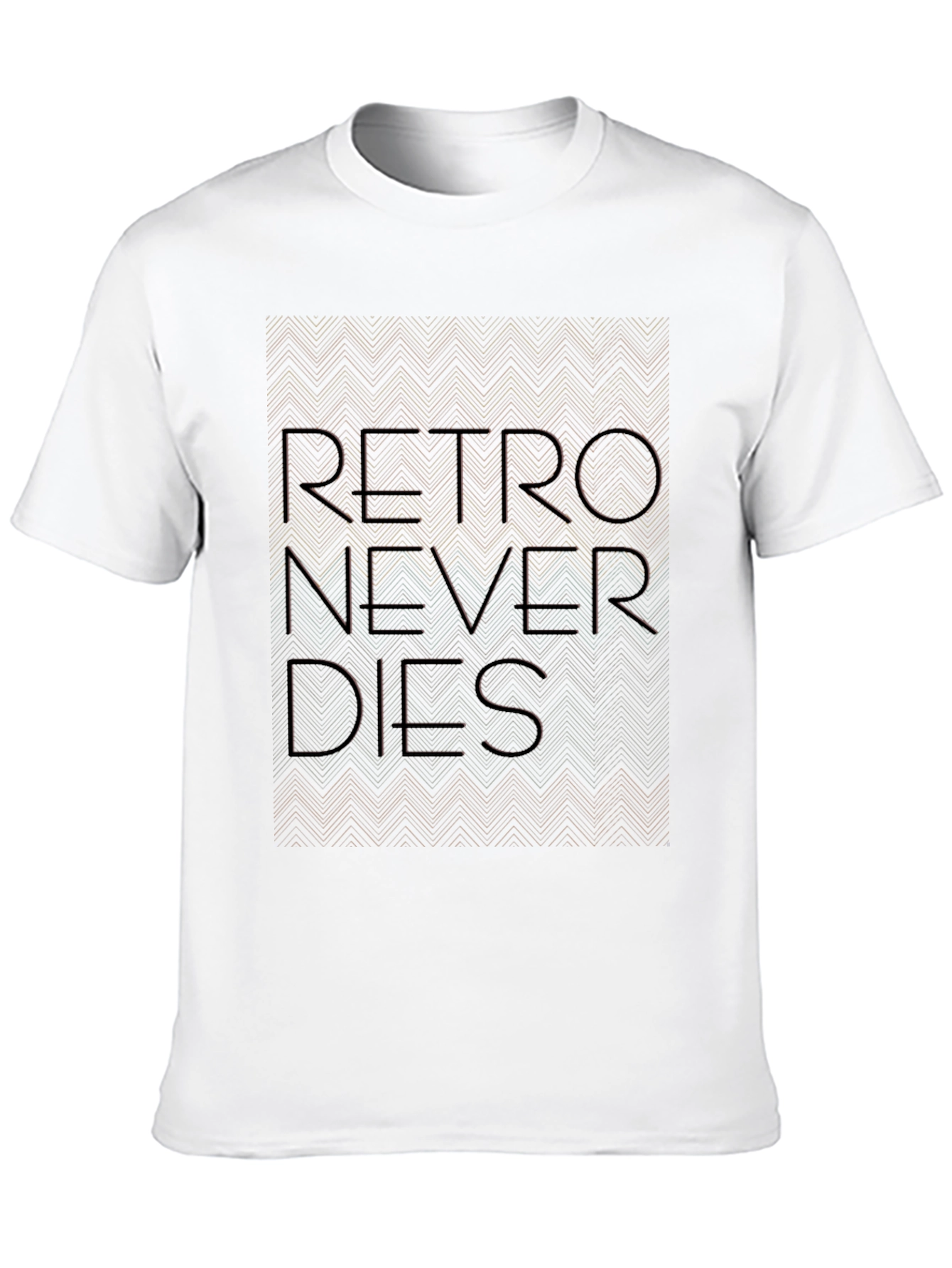 Black Retro Never Dies Graphic T-Shirt view 10
