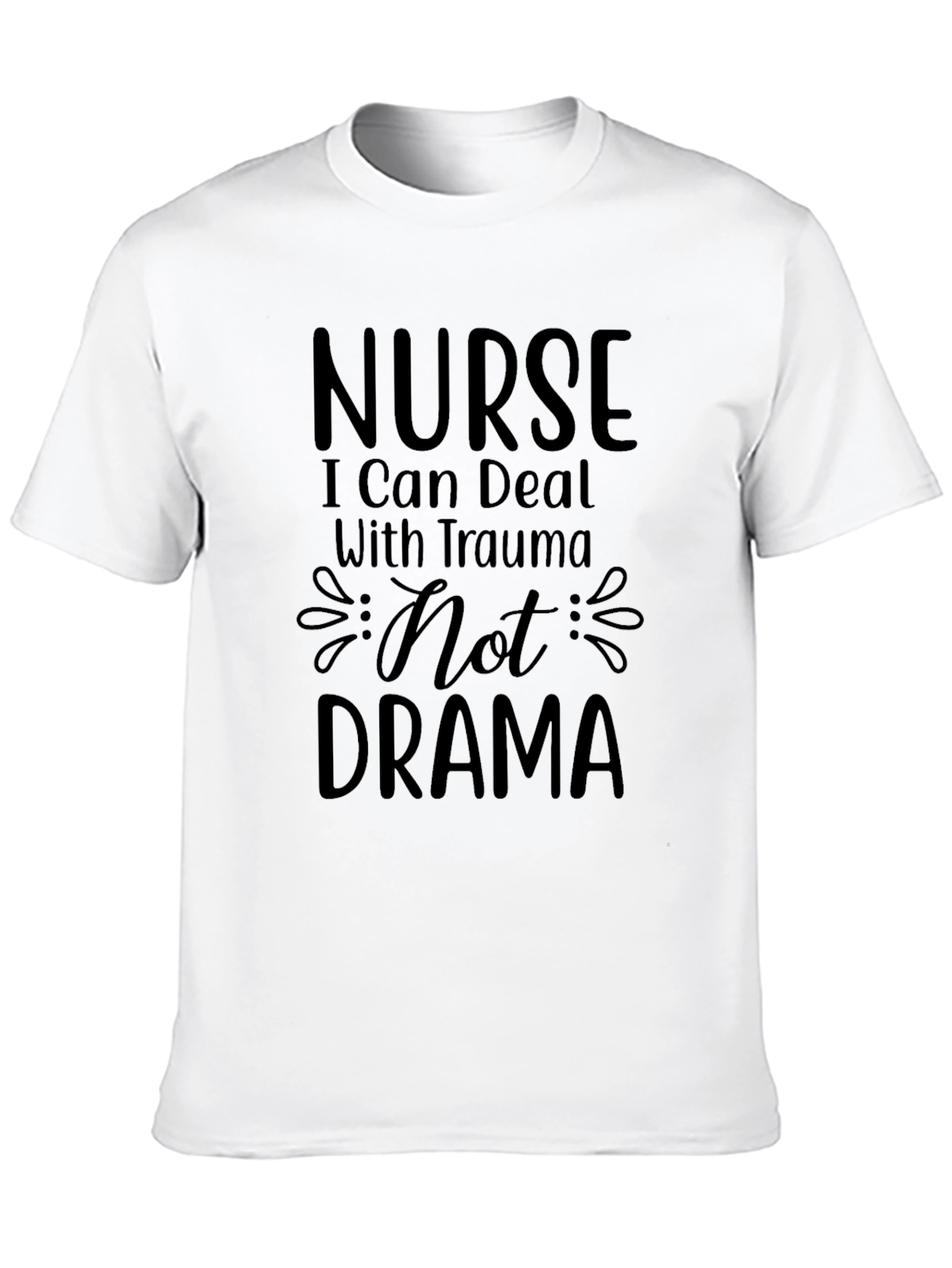 Black Nurse Trauma Drama T-Shirt view 10