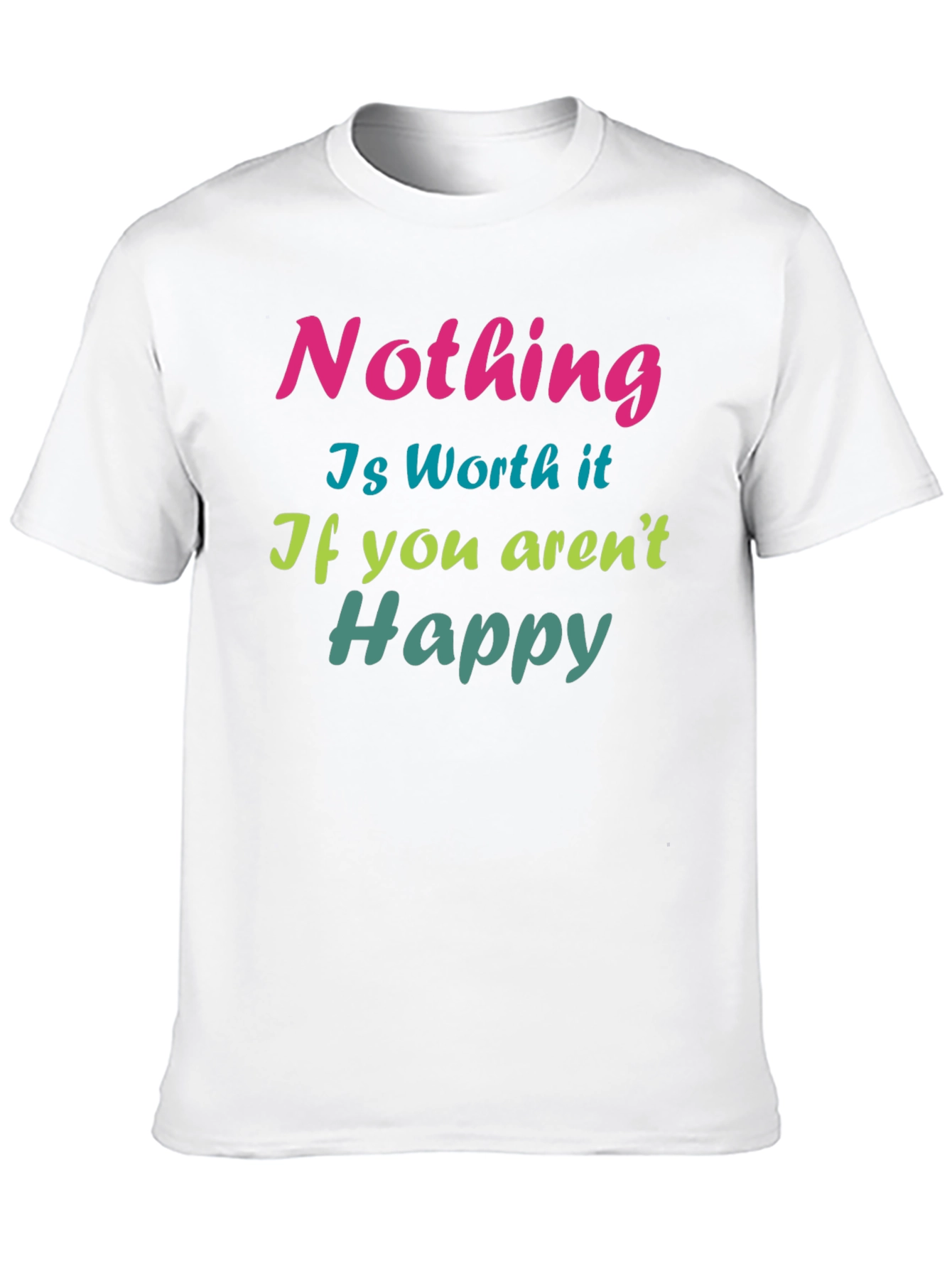 Black Inspirational 'Nothing is Worth it' Graphic Tee view 10