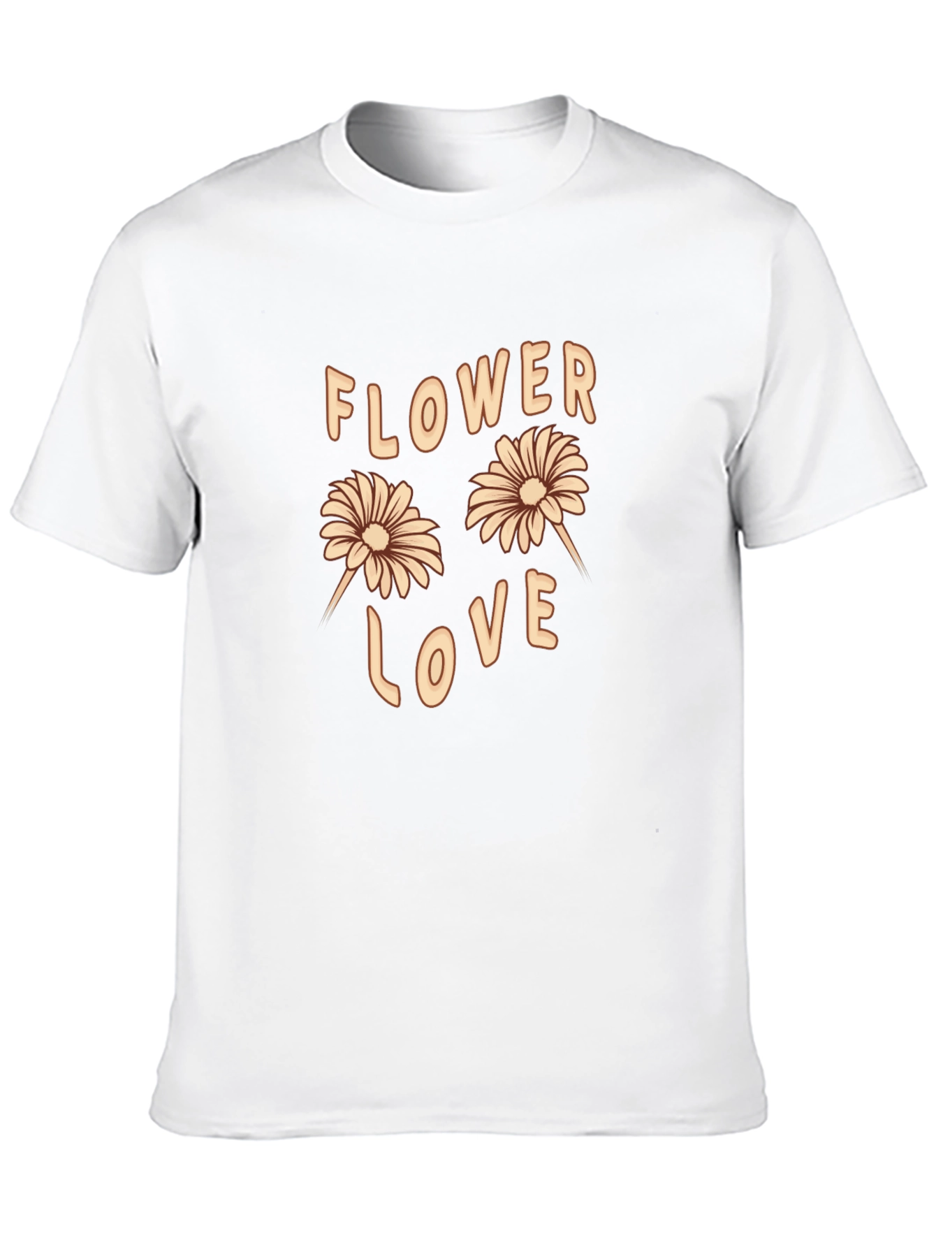 Black Flower Love Graphic Tee - Trendy Casual T-Shirt view 10
