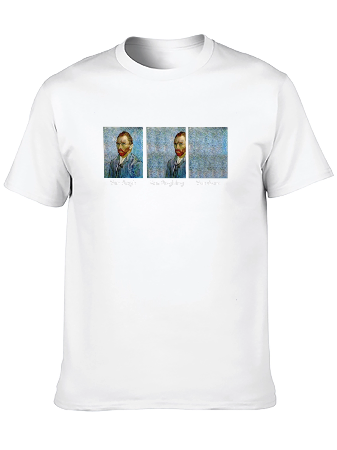 Black Van Gogh Humor T-Shirt - Art Lover Tee view 10