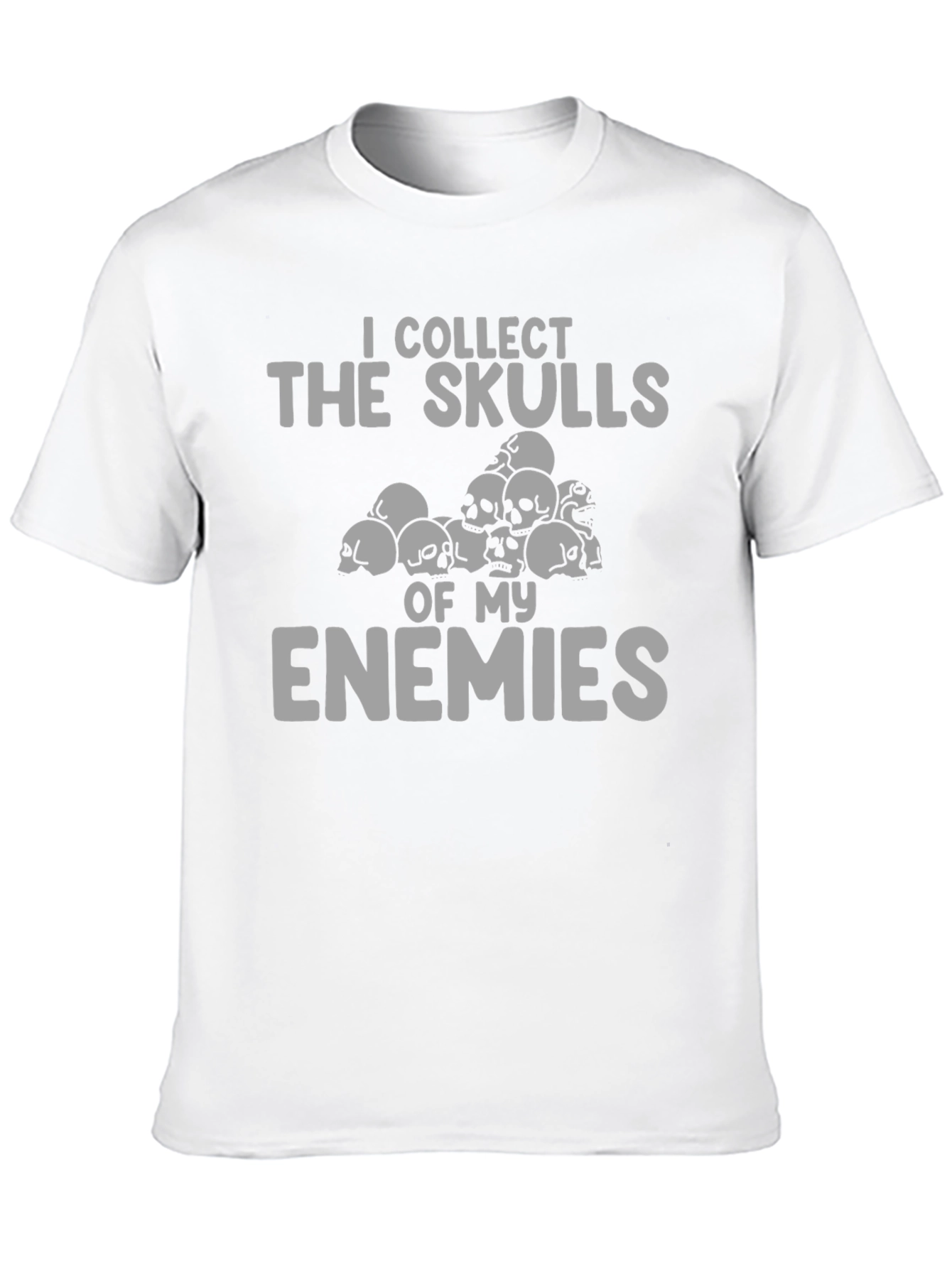 Black Skull Collector Graphic Tee - Dark Humor T-Shirt view 10