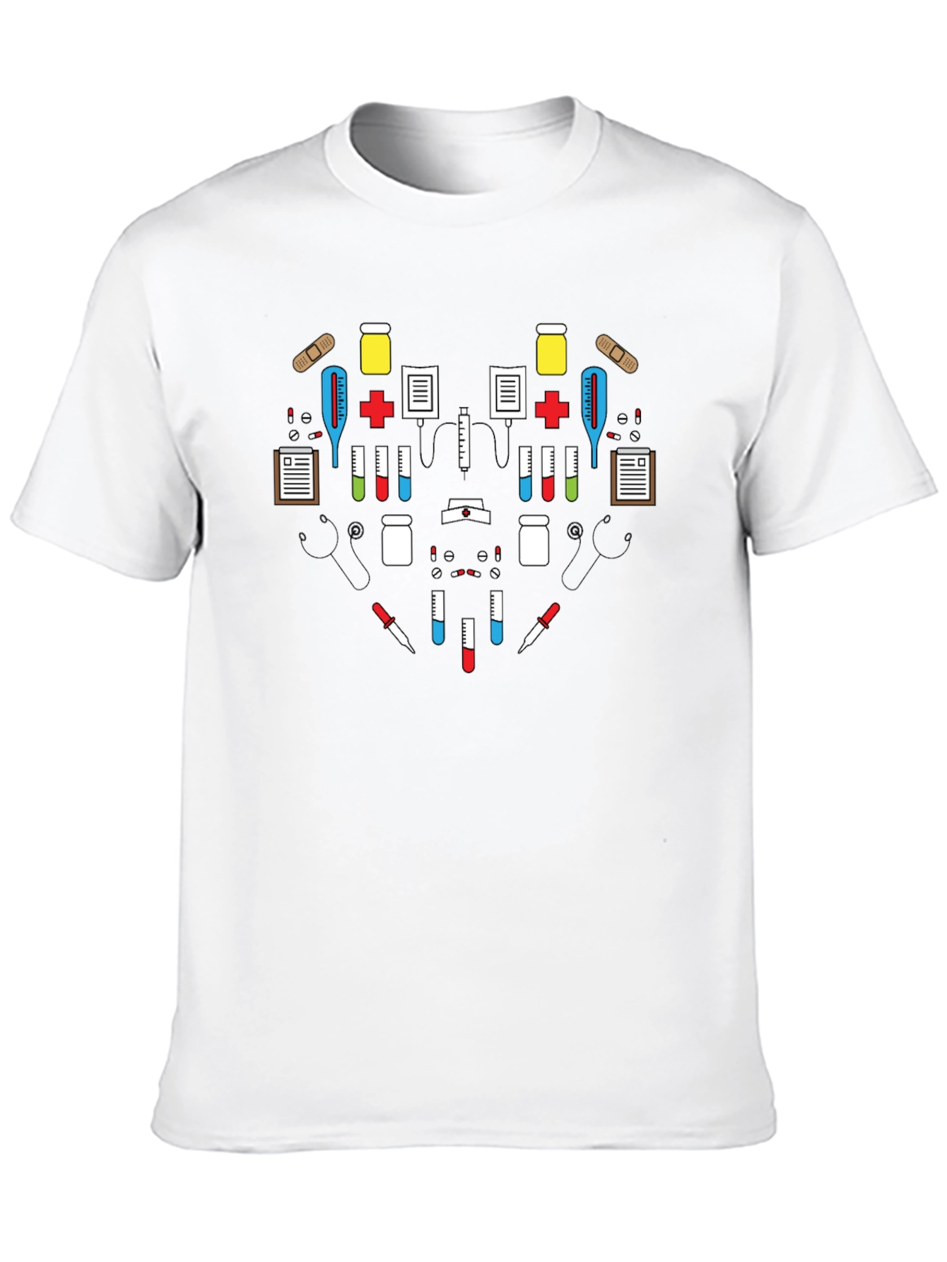 Black Medical Heart Graphic Tee - Black view 10