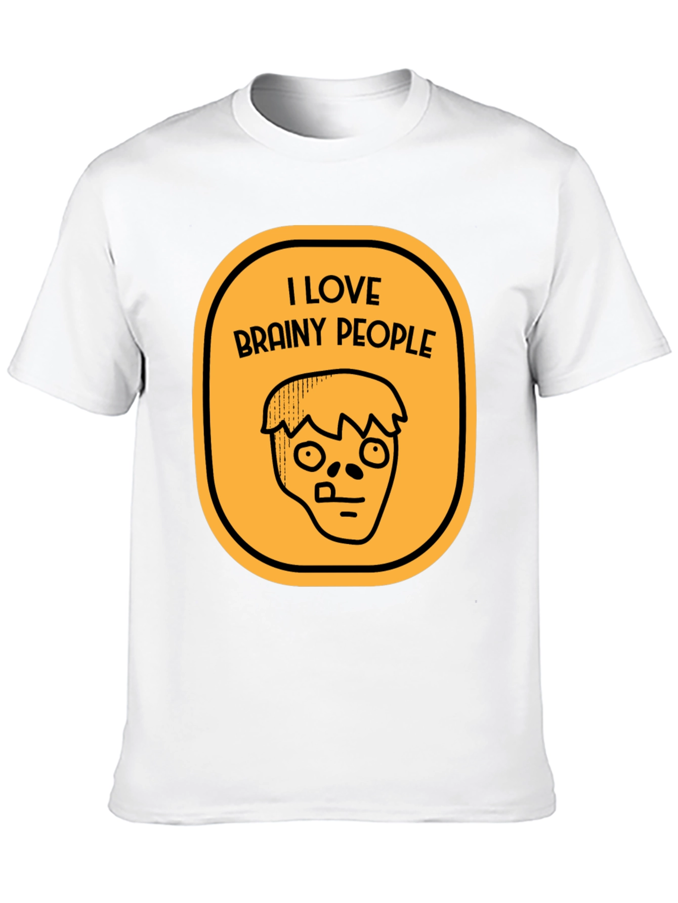 Black I Love Brainy People Graphic T-Shirt view 10