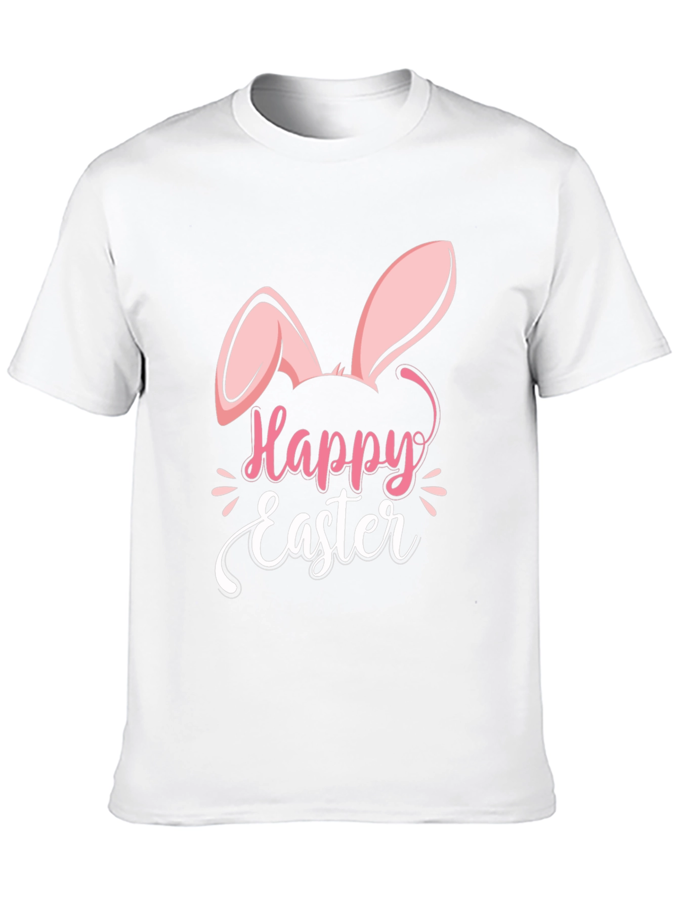 Black Happy Easter Bunny Ears T-Shirt view 10