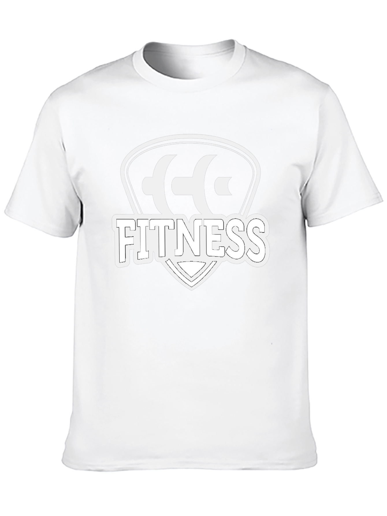 Black Fitness Shield T-Shirt - Black Gym Tee view 10