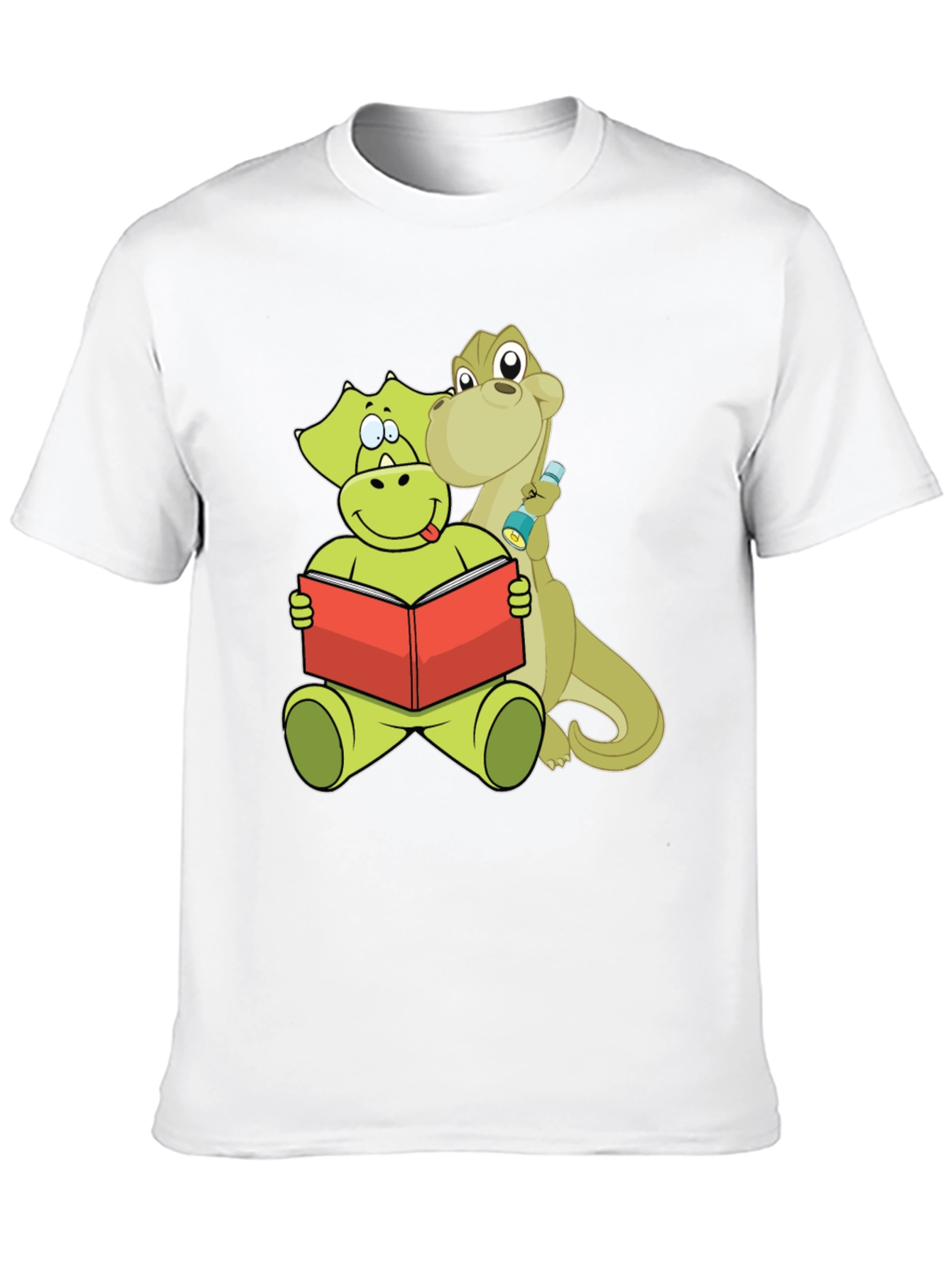 Black Dinosaur Reading Book Graphic Tee view 10