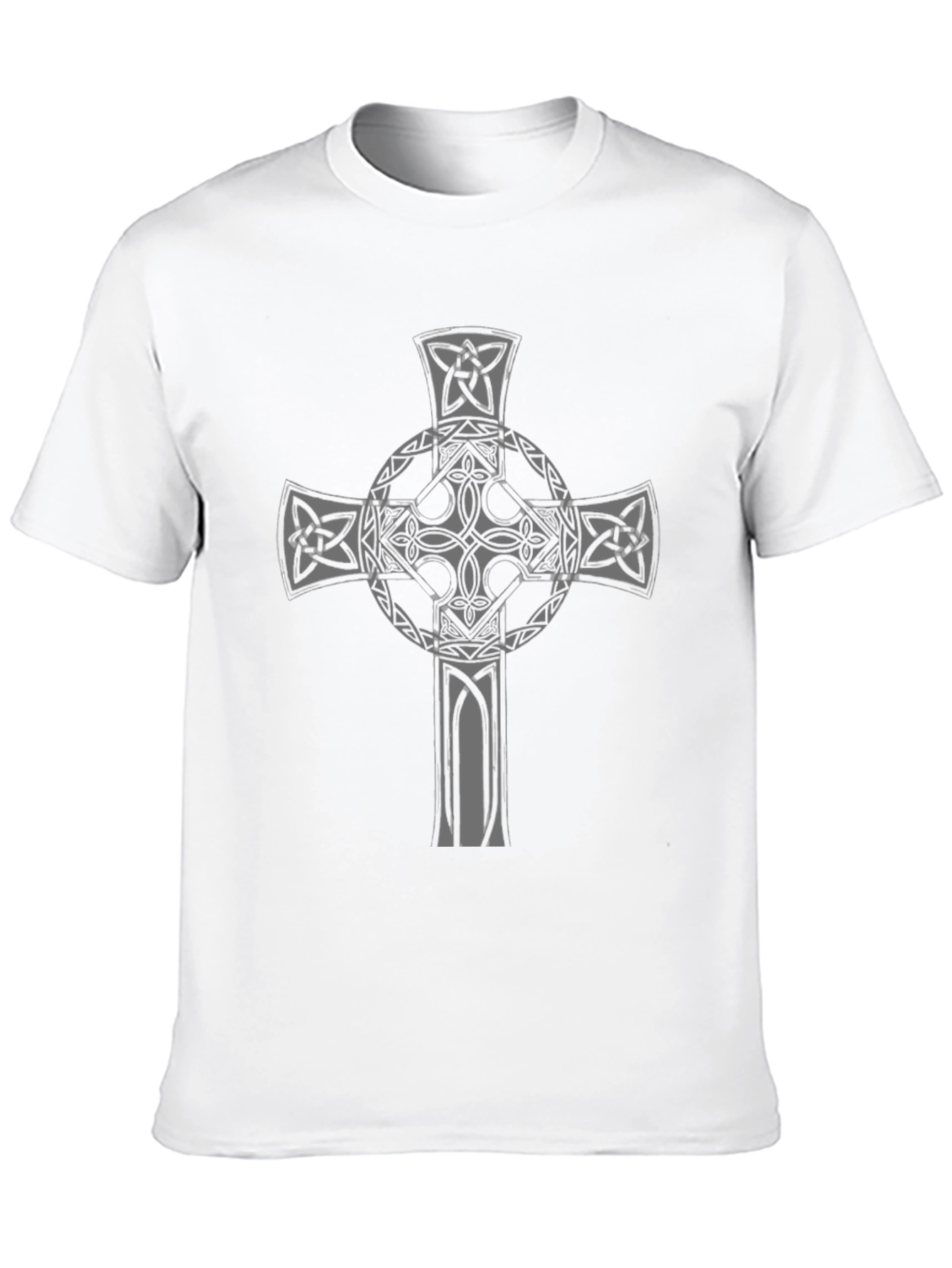 Black Celtic Cross Graphic Tee - Black T-Shirt view 10