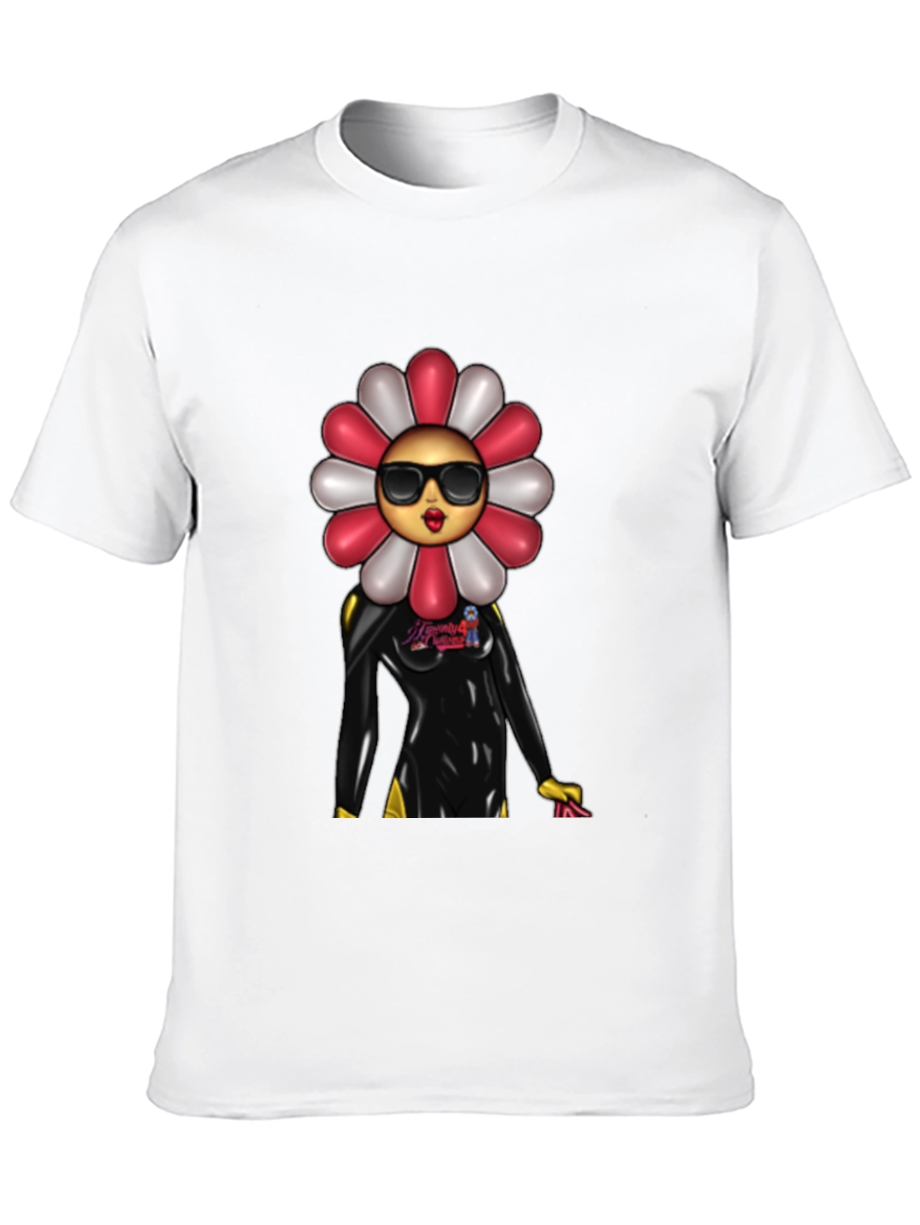Black Funky Flower Power T-Shirt view 10