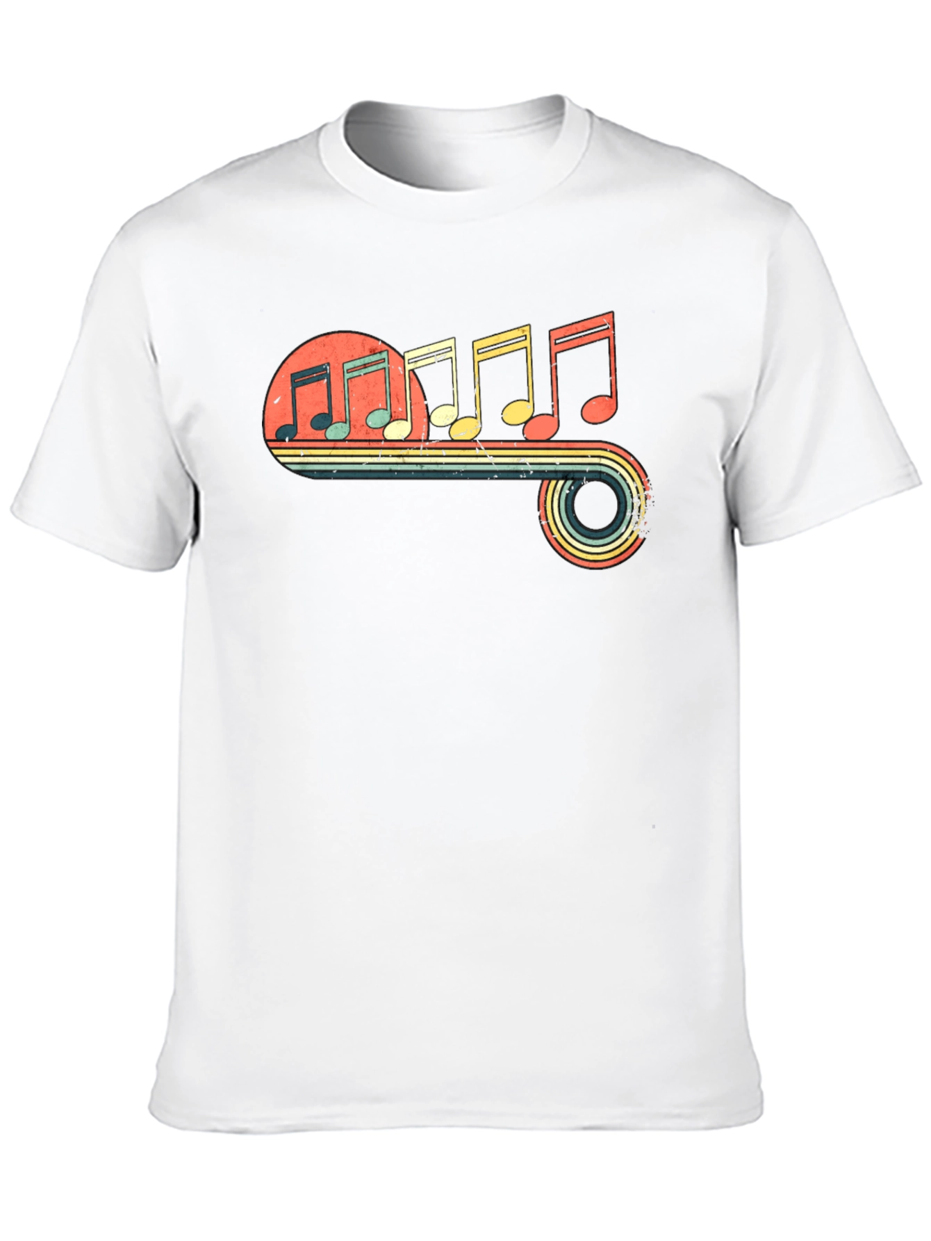 Retro Music Note T-Shirt - Vintage Inspired Design - 10