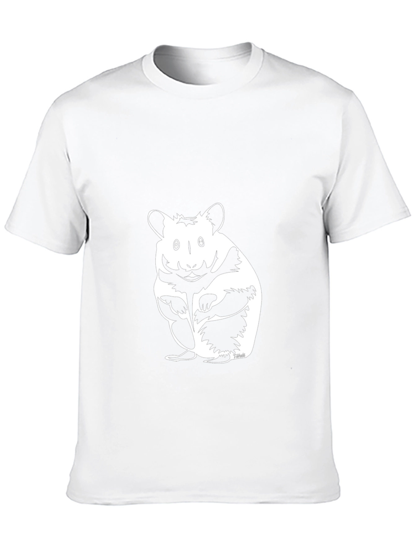 Black Hamster Graphic Tee - Funny Animal T-Shirt view 10