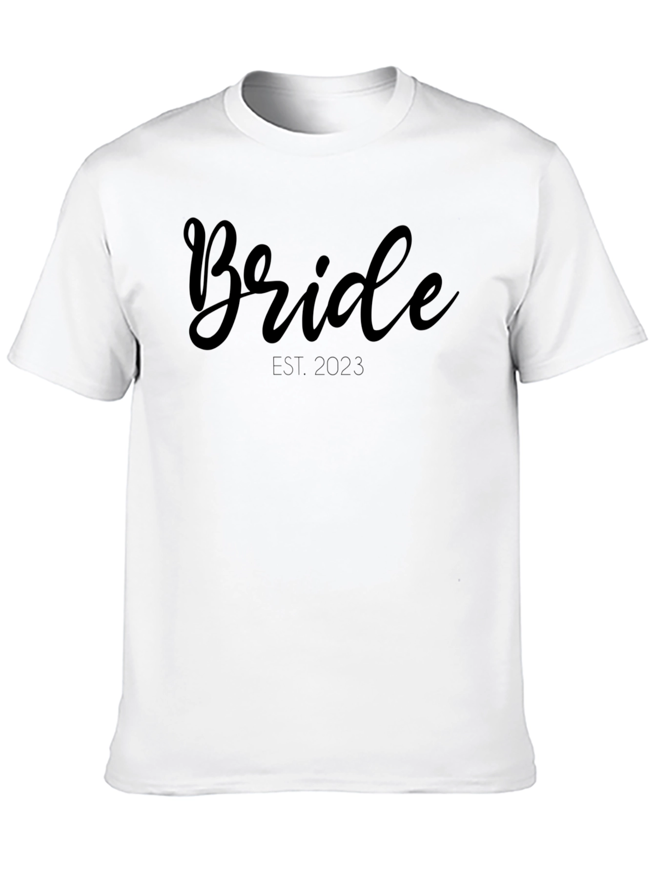 Black Bride Est. 2023 T-Shirt - Wedding Apparel view 10
