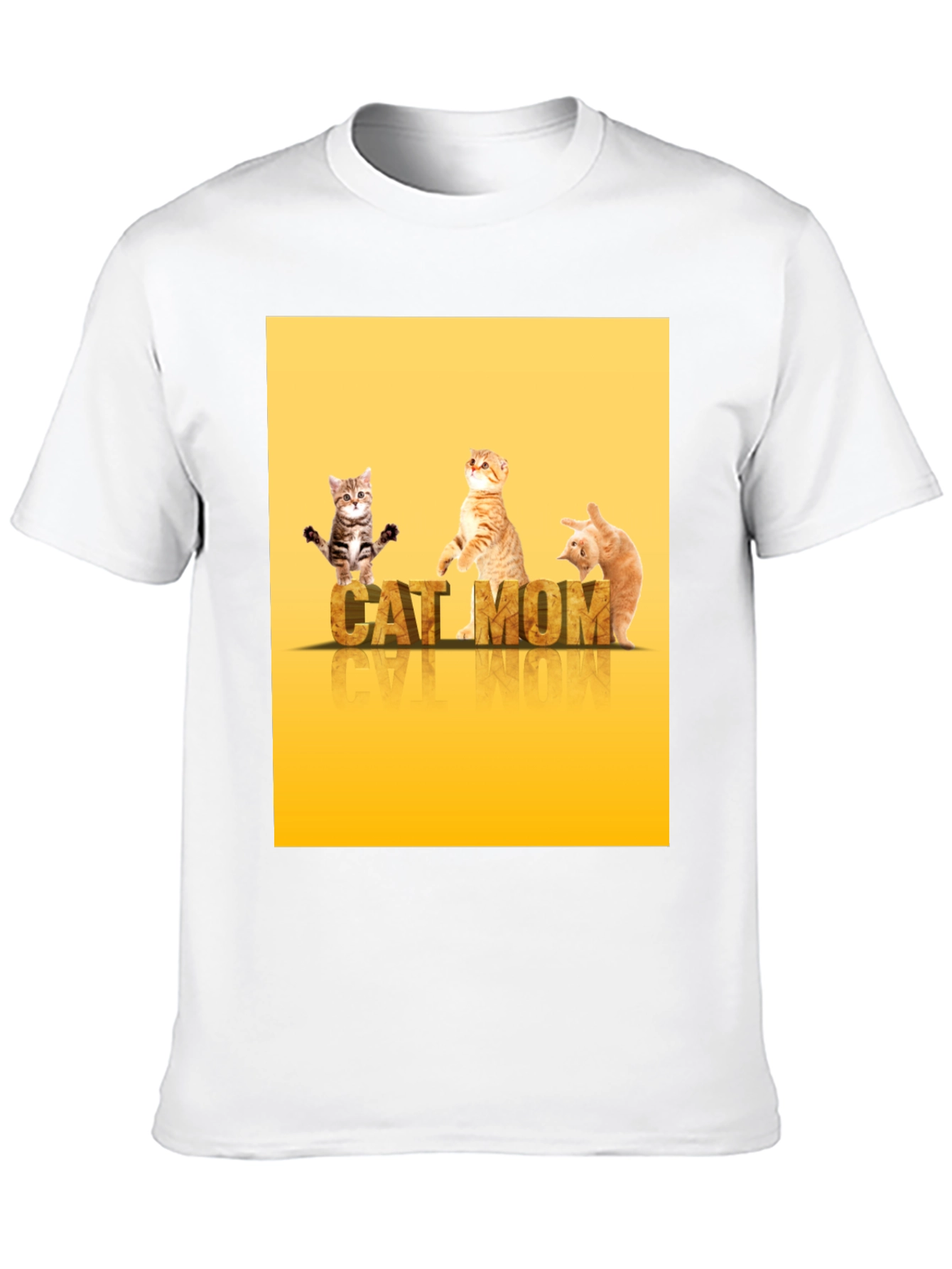 Black Cat Mom T-Shirt - Cute Kitten Design view 10