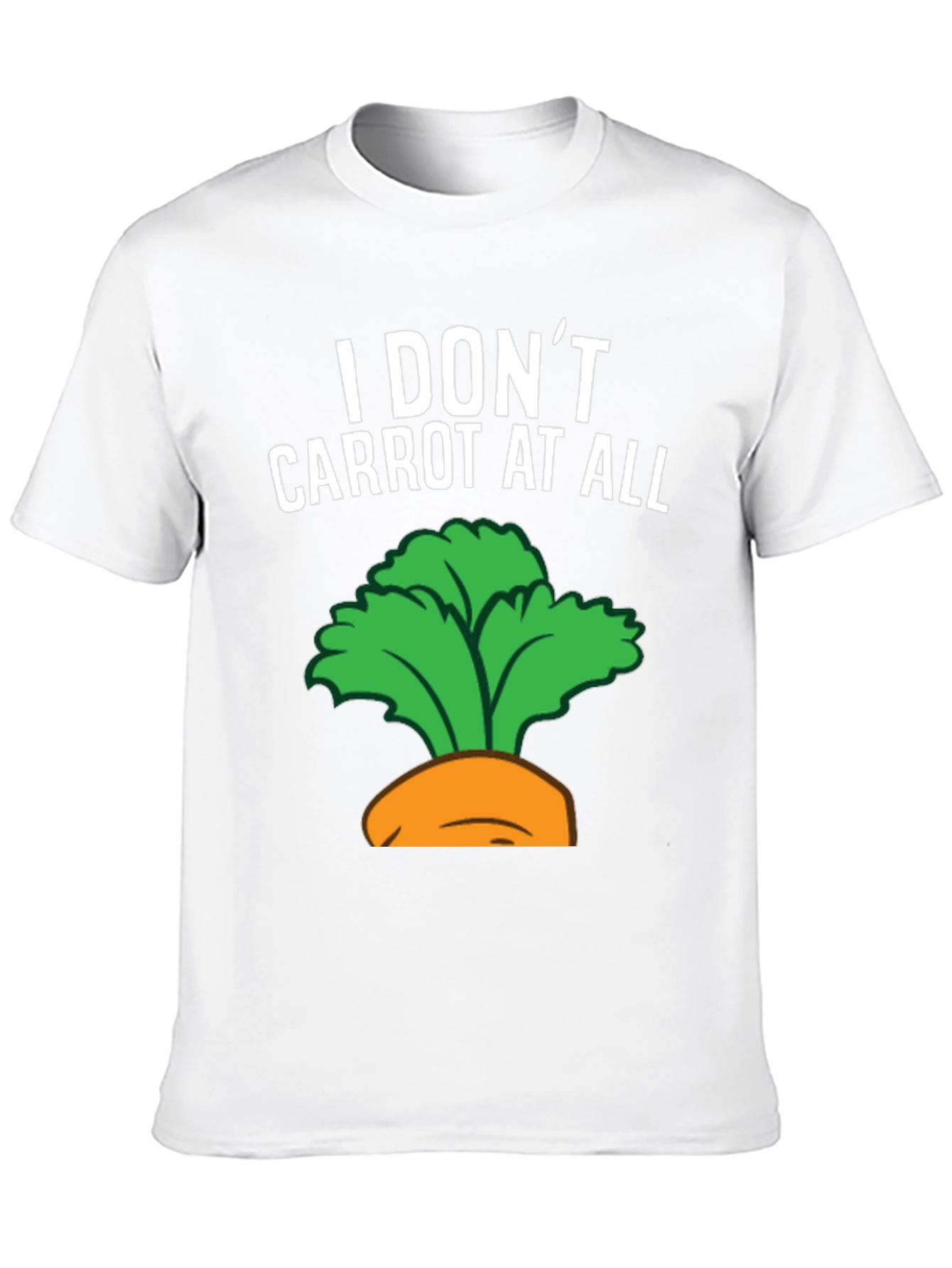Black I Don't Carrot at All Graphic Tee view 10