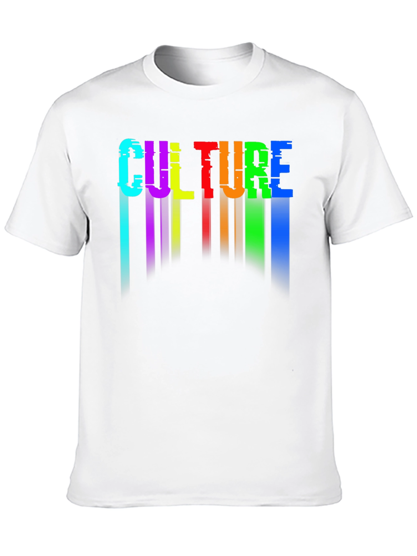 Black Culture Glitch Rainbow Graphic Tee view 10