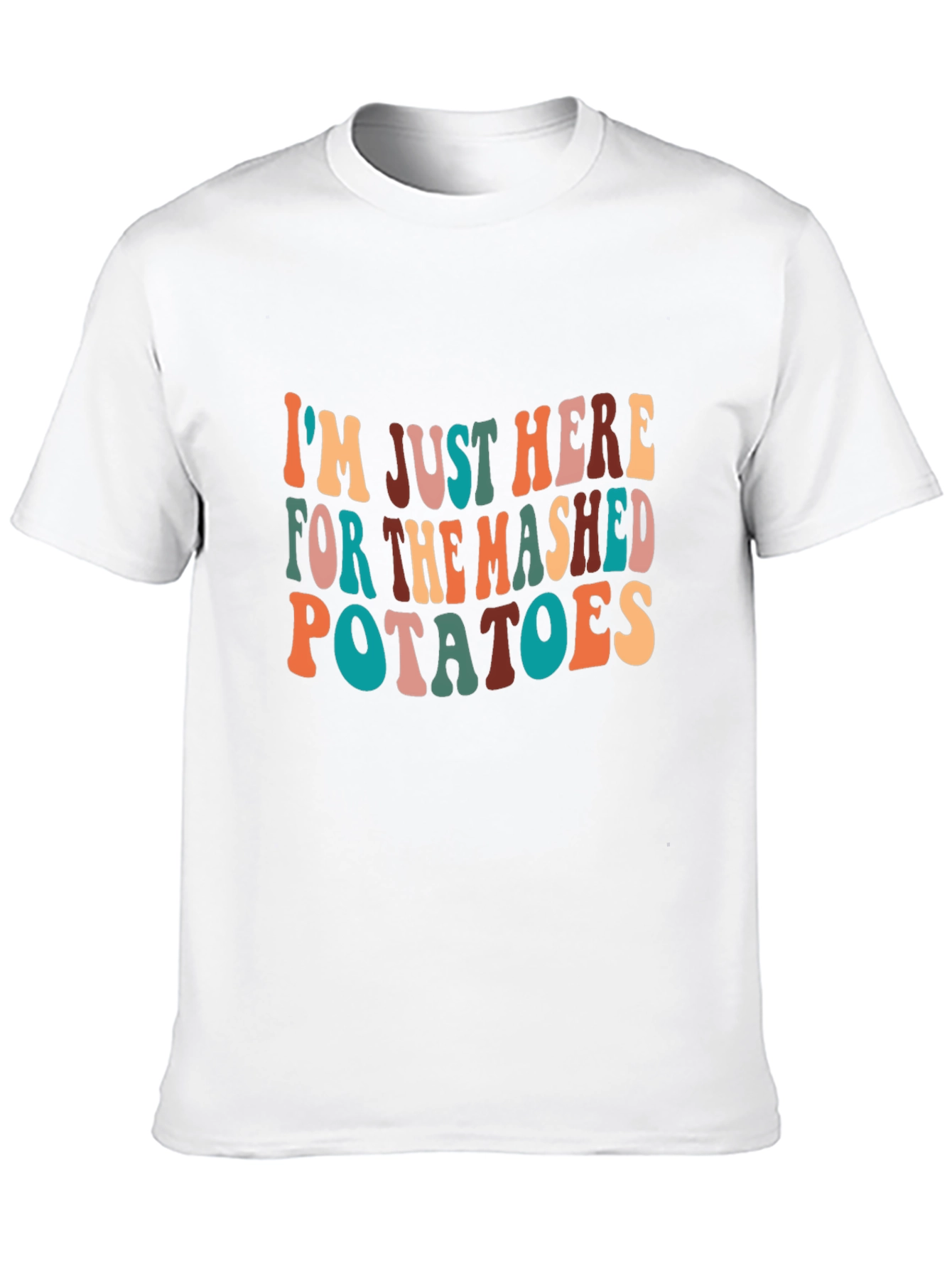 Black Mashed Potatoes T-Shirt - Fun Thanksgiving Apparel view 10