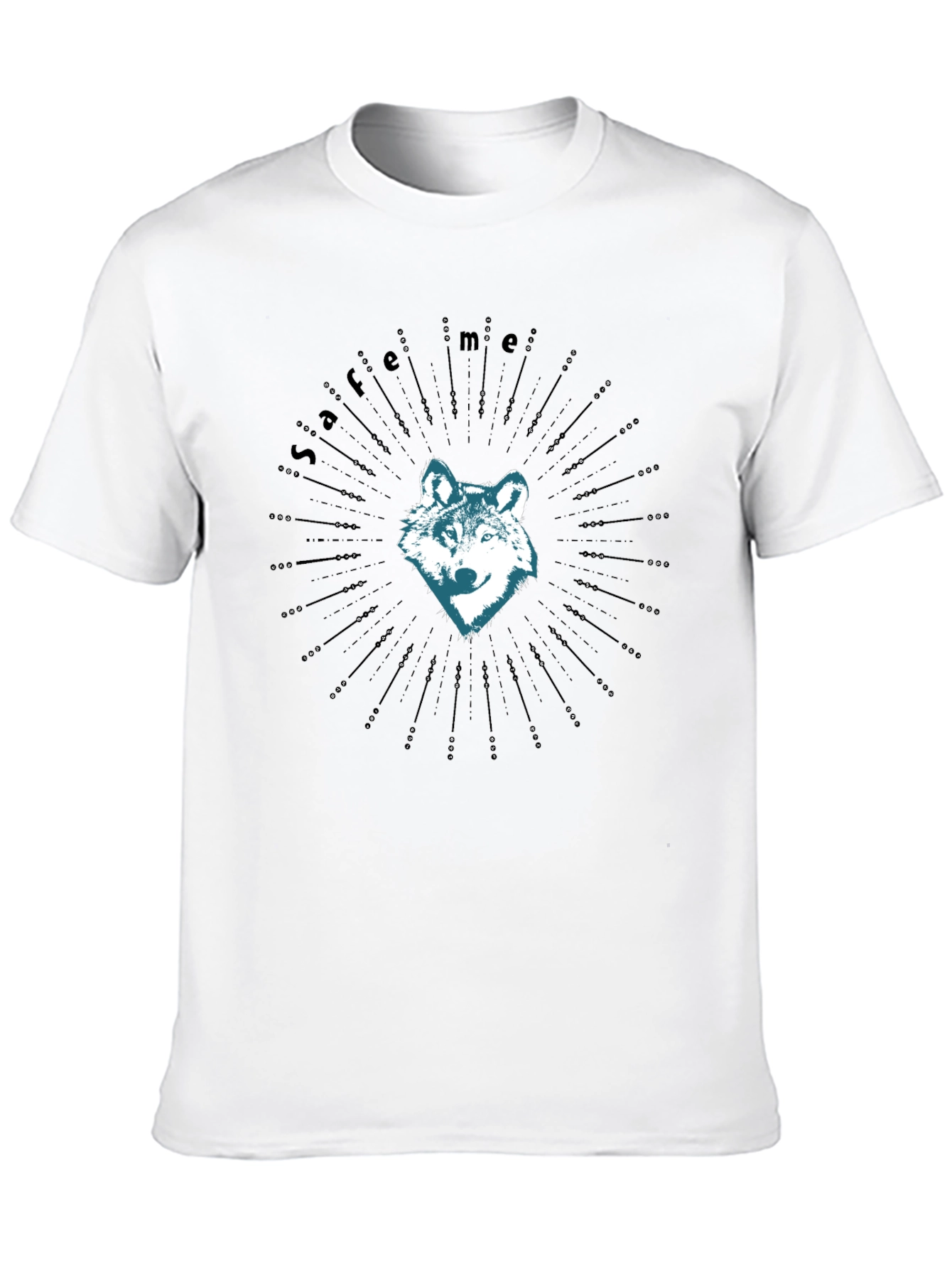 Black Wolf Graphic Tee - Save Me Design, Soft Cotton view 10