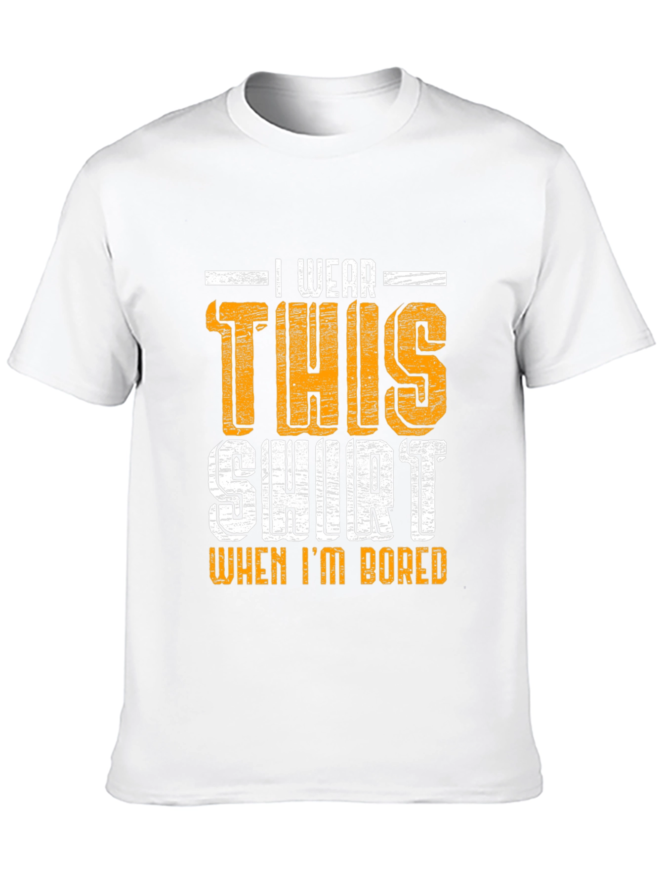 Black Funny 'I Wear This Shirt When I'm Bored' Graphic Tee view 10