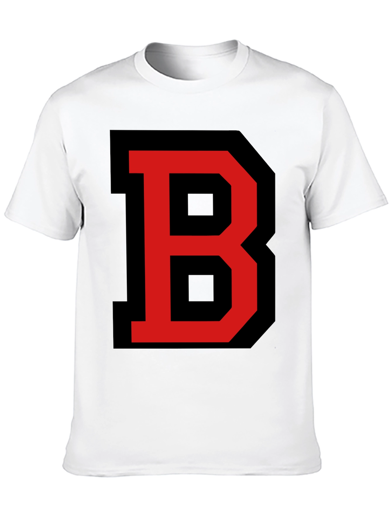Black Bold Letter B Graphic Tee - Black view 10
