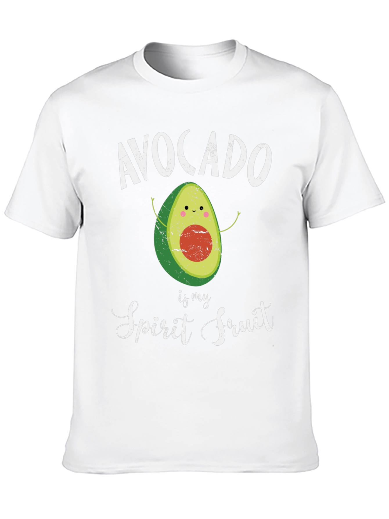 Black Avocado Spirit Fruit Graphic T-Shirt - Black Cotton Tee view 10