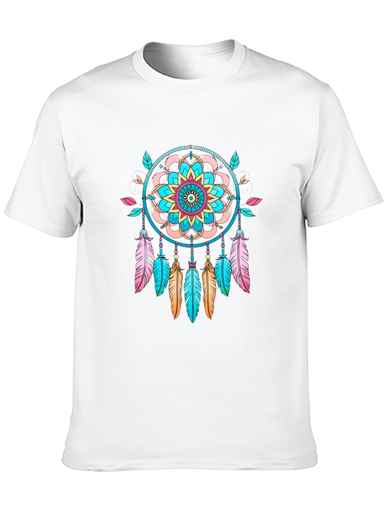 Black Dreamcatcher Graphic Black T-Shirt - Unisex view 10