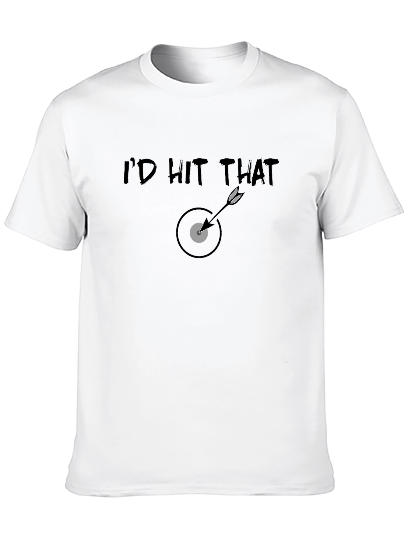 Black I'd Hit That T-Shirt - Funny Graphic Tee view 10
