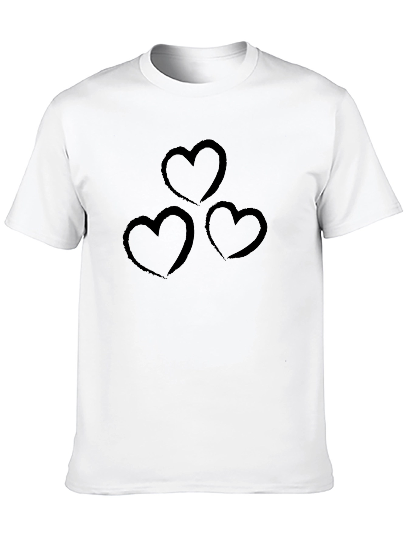 Black Heart Graphic Tee - Stylish Black Casual Shirt view 10