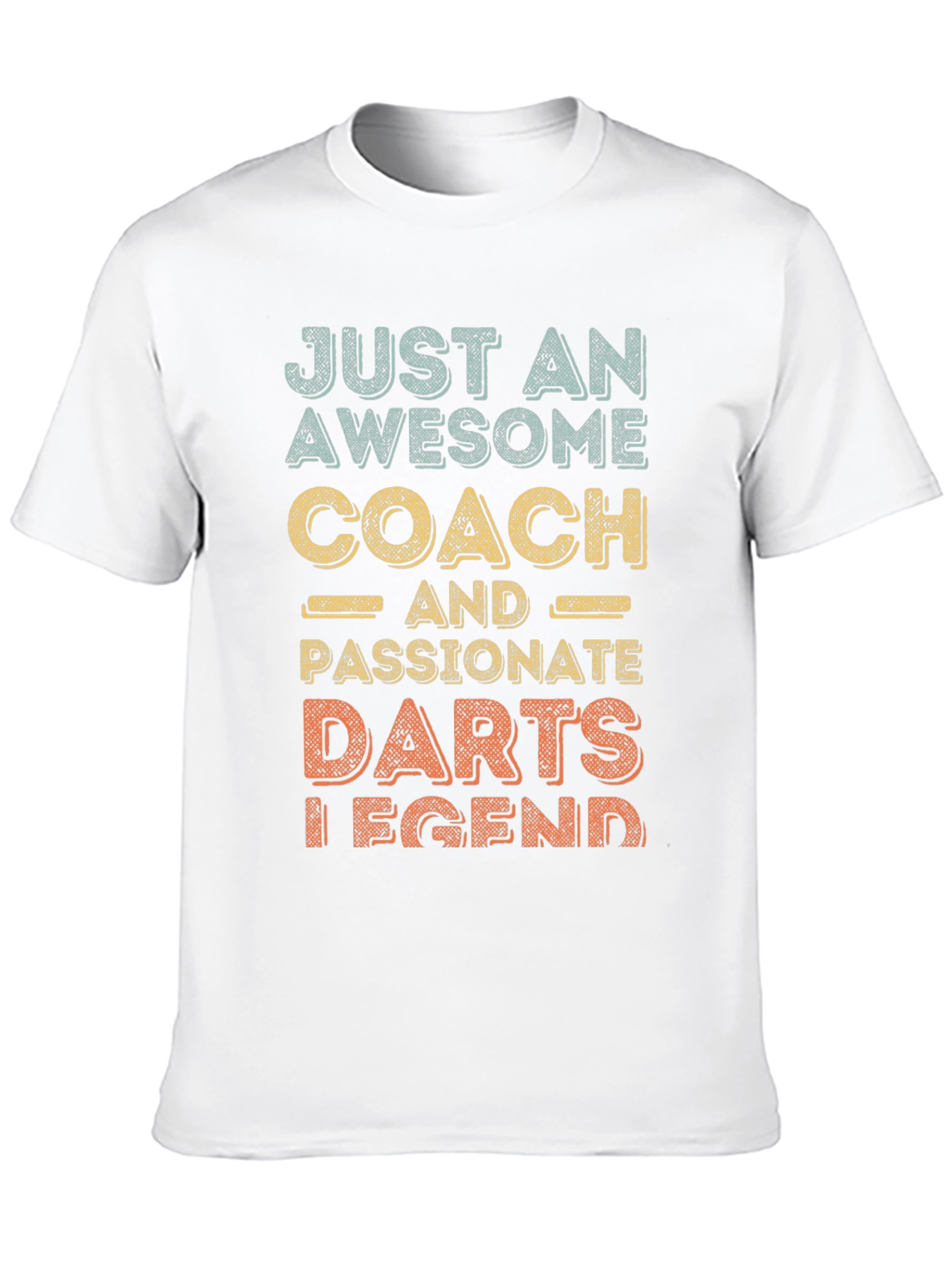 Black Awesome Darts Coach T-Shirt - Passionate Legend! view 10