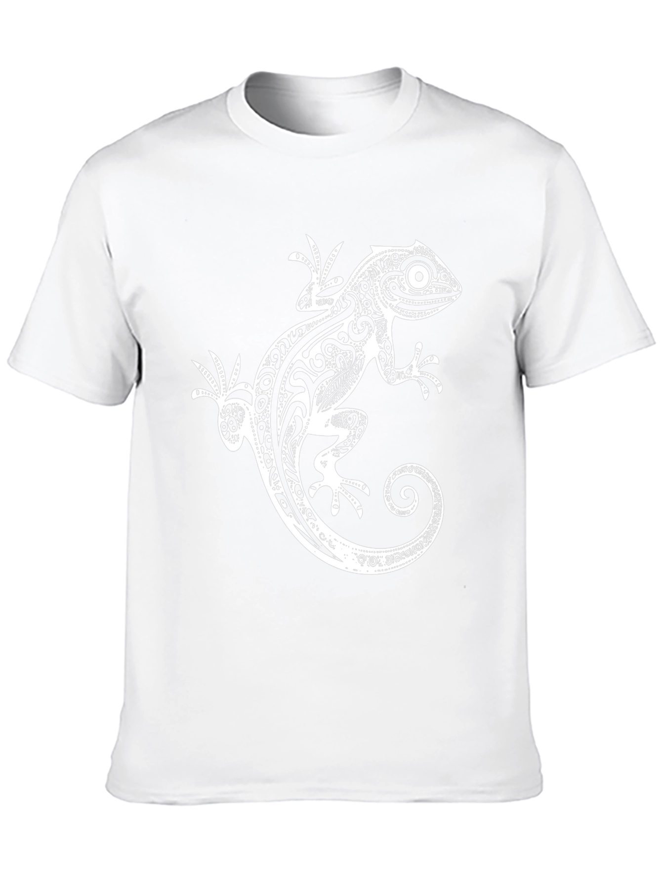 Tribal Gecko Graphic T-Shirt - Stylish Design - 10