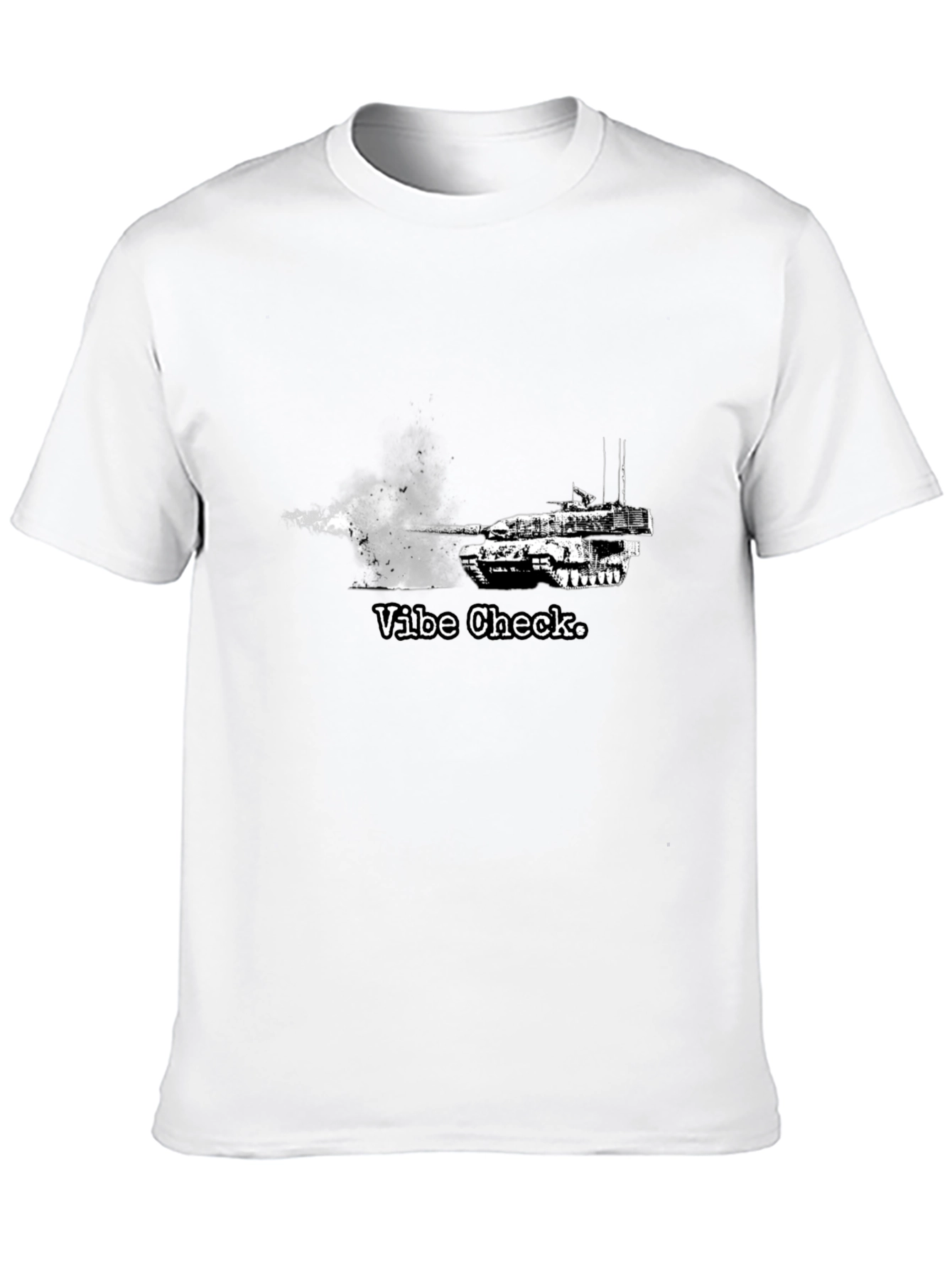 Black Vibe Check Tank Graphic Tee view 10