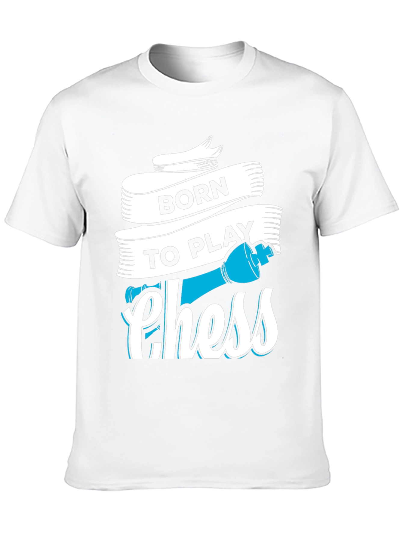 Black Born To Play Chess T-Shirt - Graphic Tee for Chess Lovers view 10