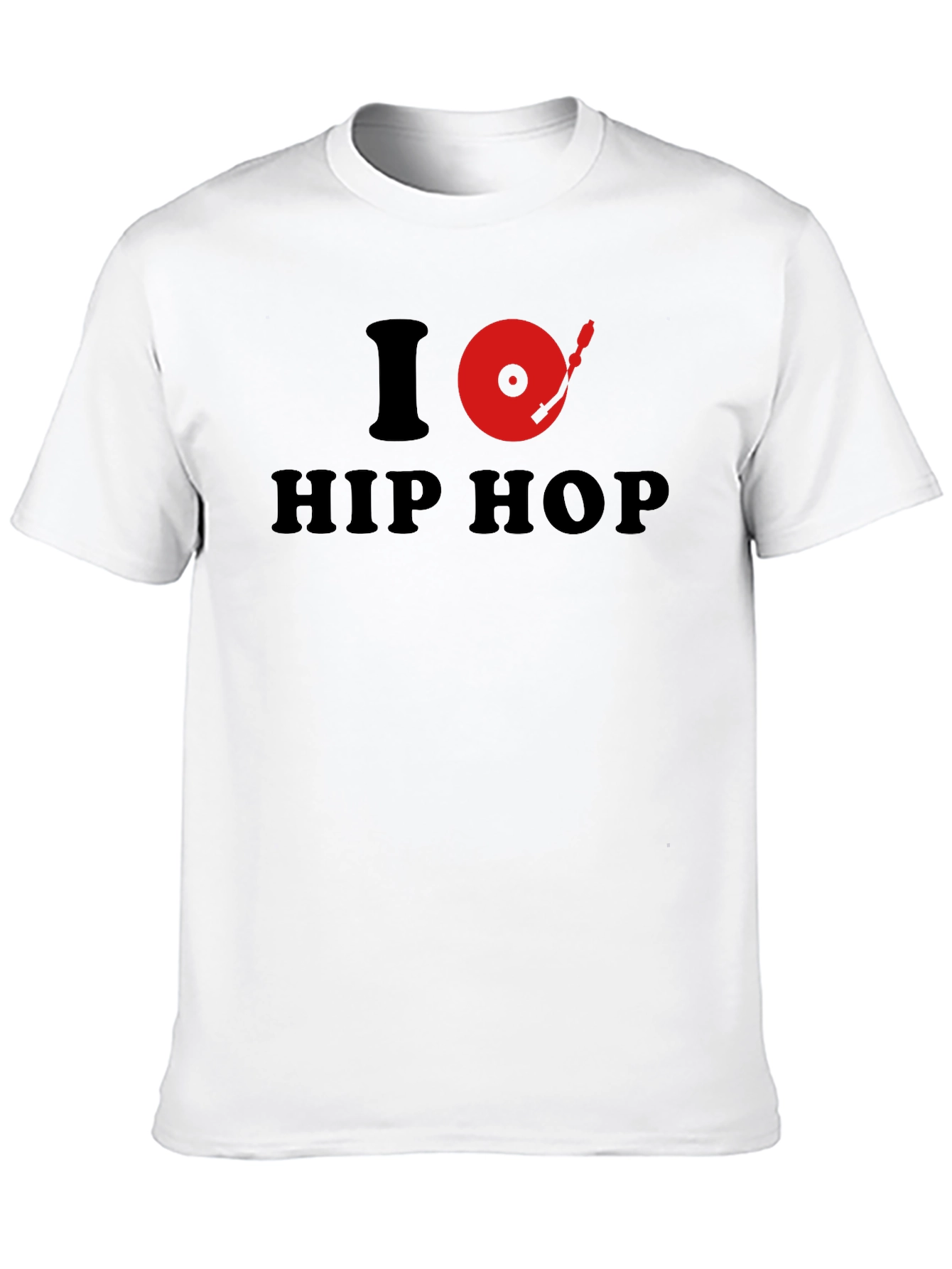 Black I Turntable Hip Hop Graphic Tee - Black view 10